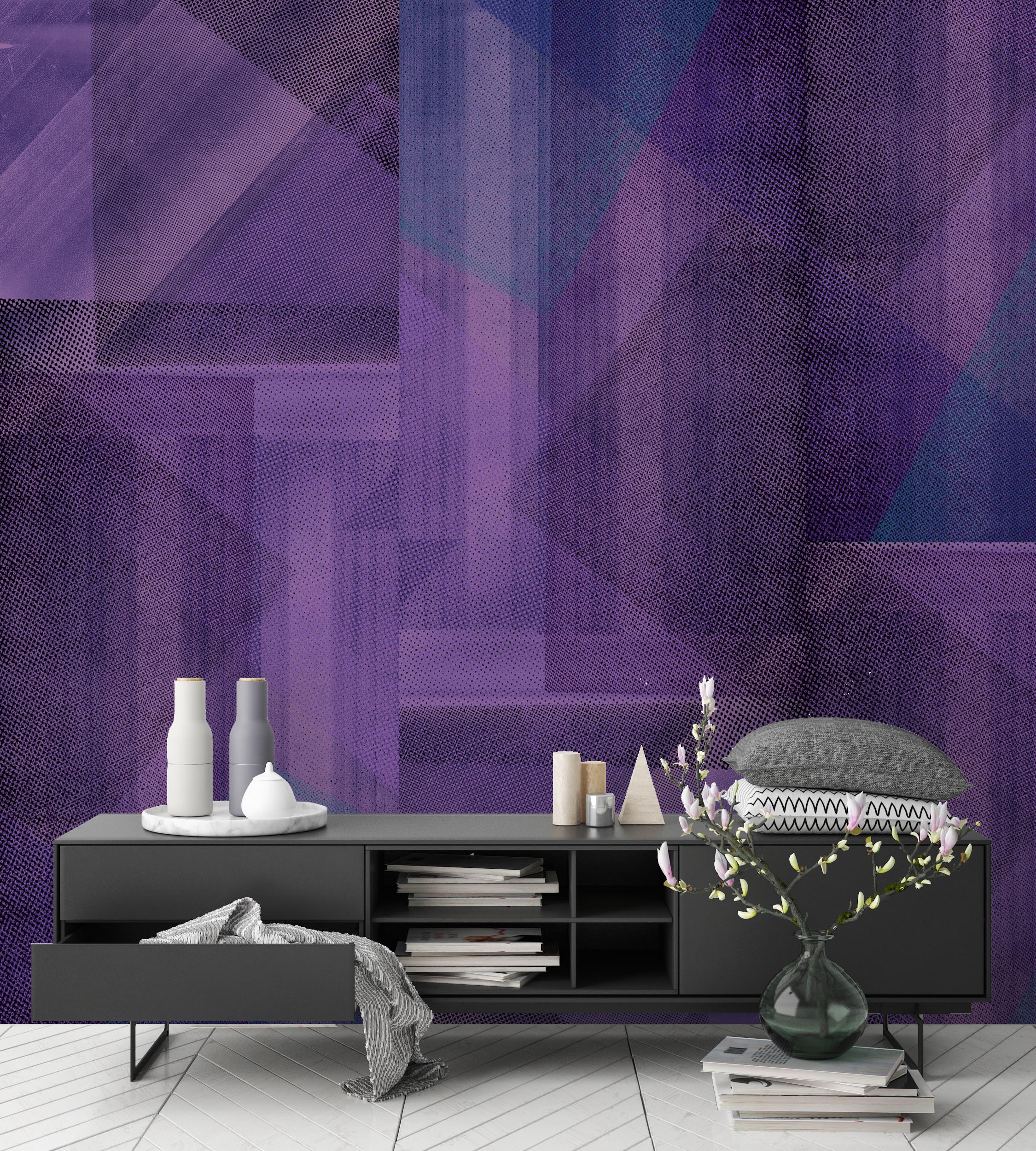 Image of Revolution Purple - Mix and Match Wallpaper - Quick Ship