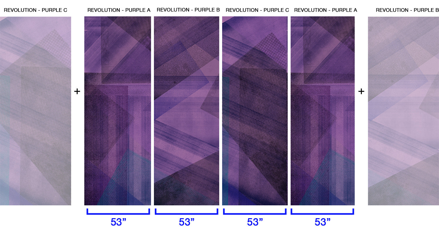 Image of Revolution Purple - Mix and Match Wallpaper - Quick Ship