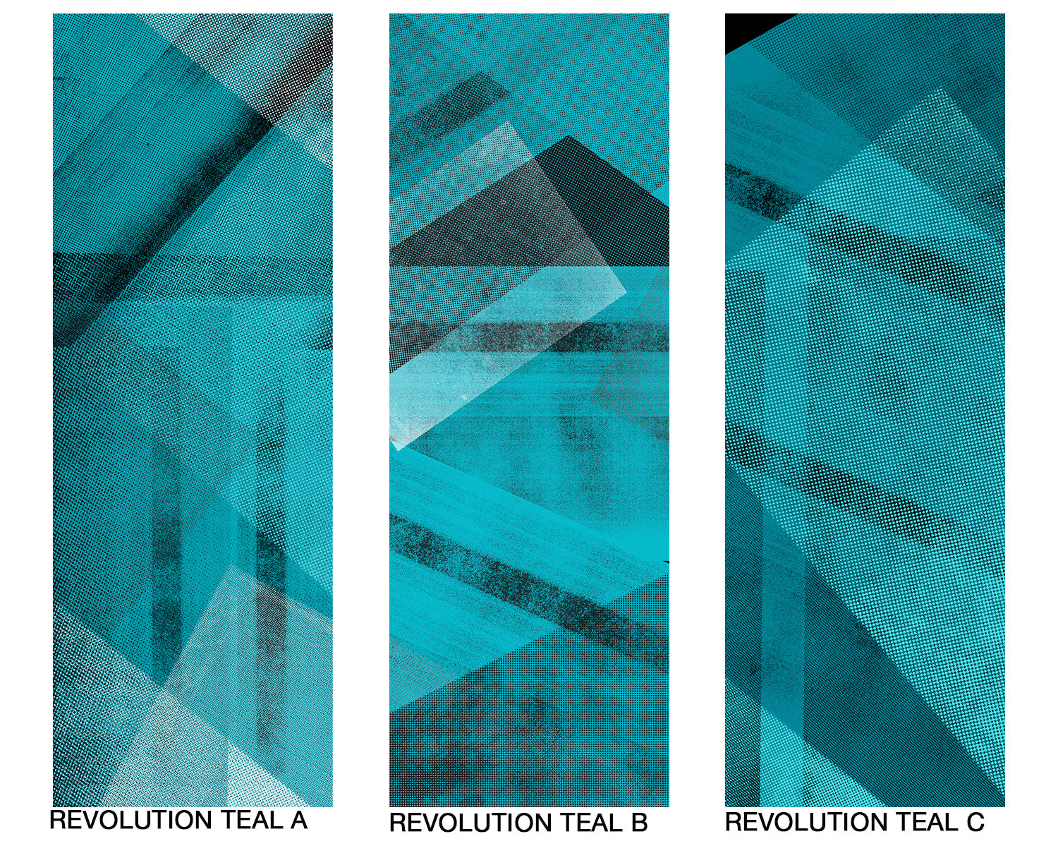 Image of Revolution Teal - Mix and Match Wallpaper - Quick Ship