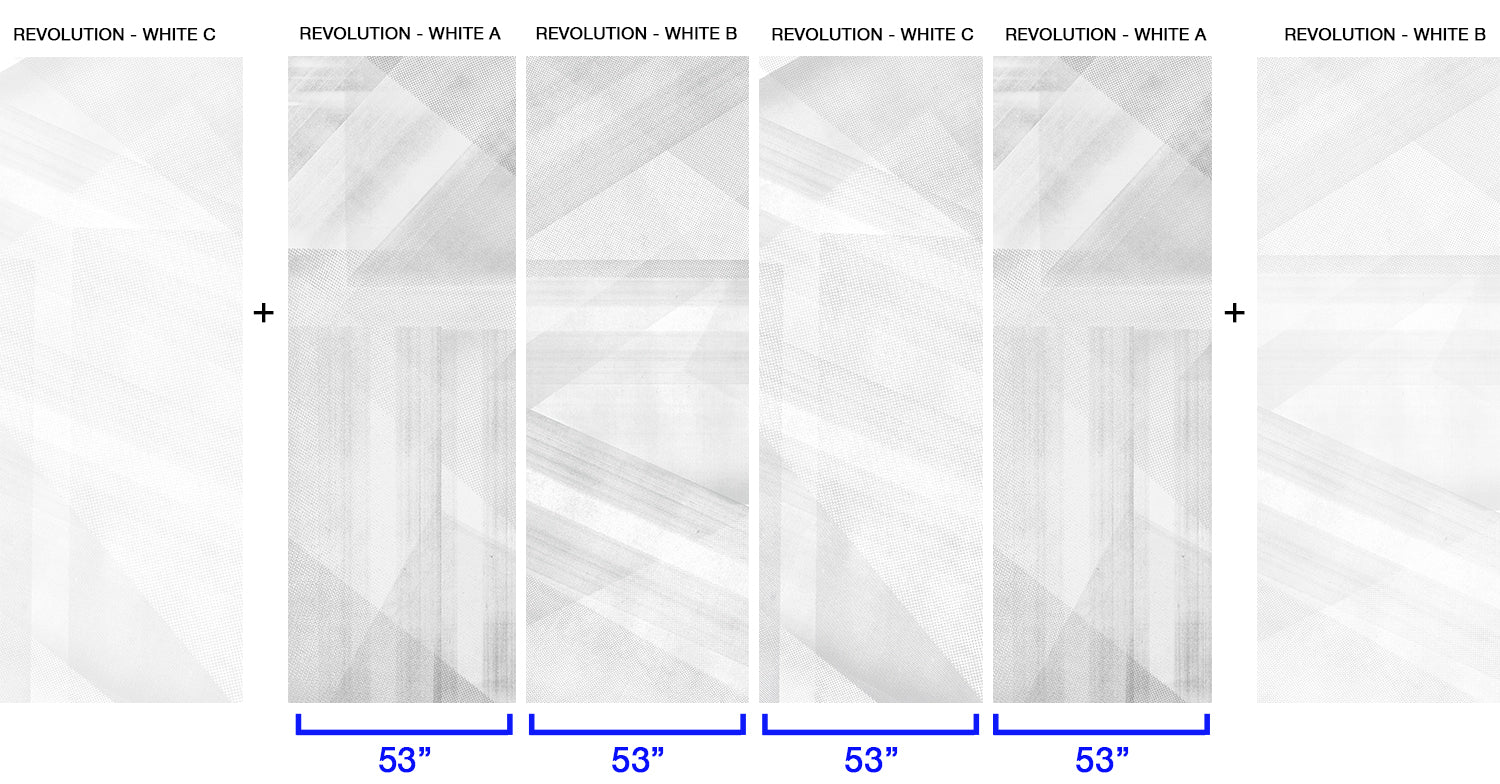 Image of Revolution White - Mix and Match Wallpaper - Quick Ship