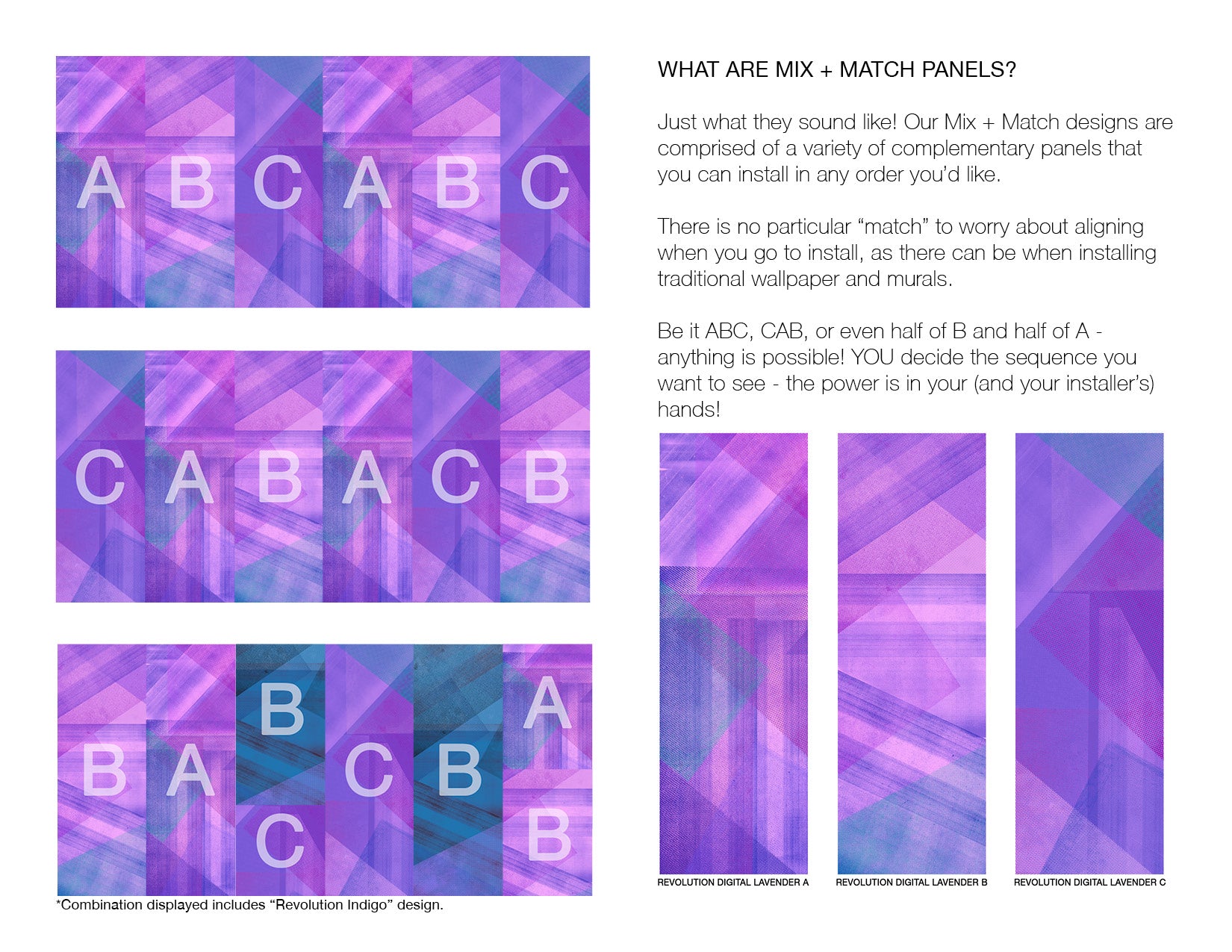 Image of Revolution Digital Lavender - Mix and Match Wallpaper - Quick Ship