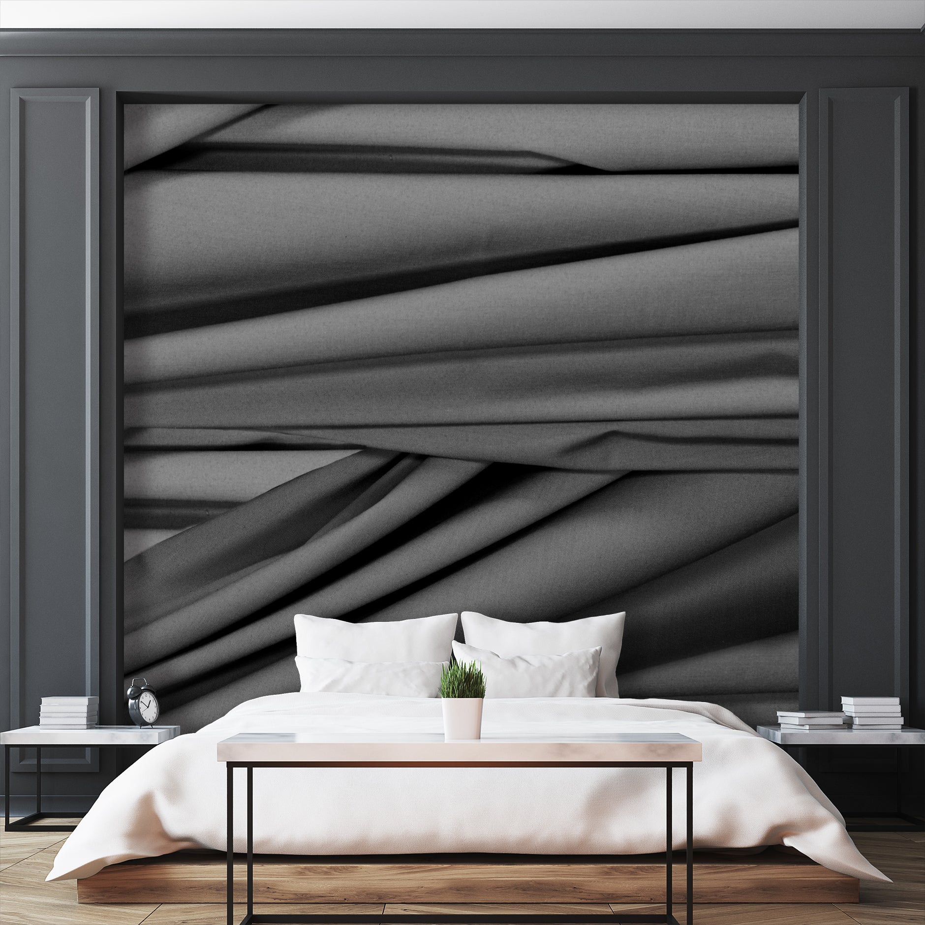 Image of Rideaux Gris Made to Measure Mural