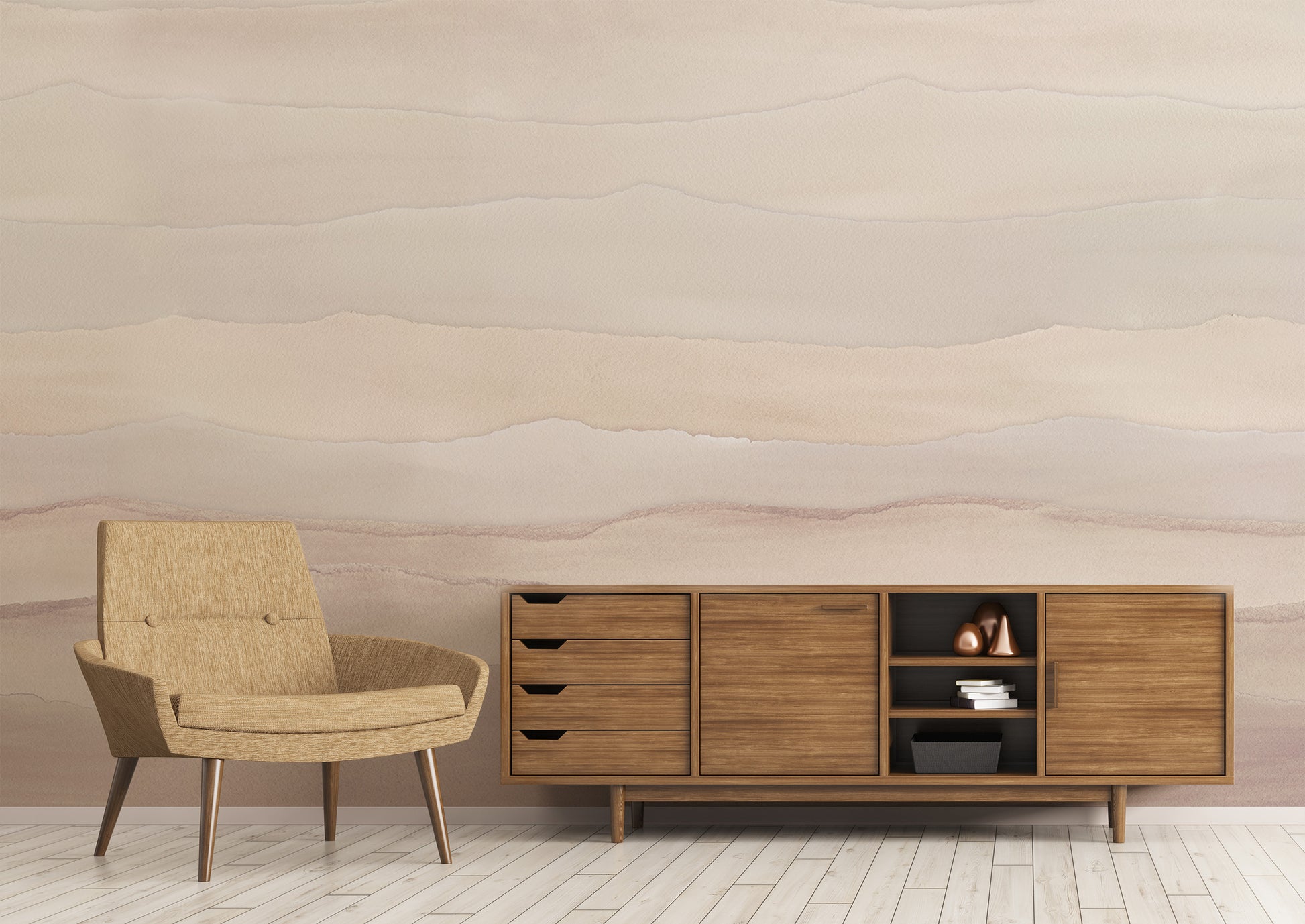 Ripple in Dusk - Quick Ship Mural