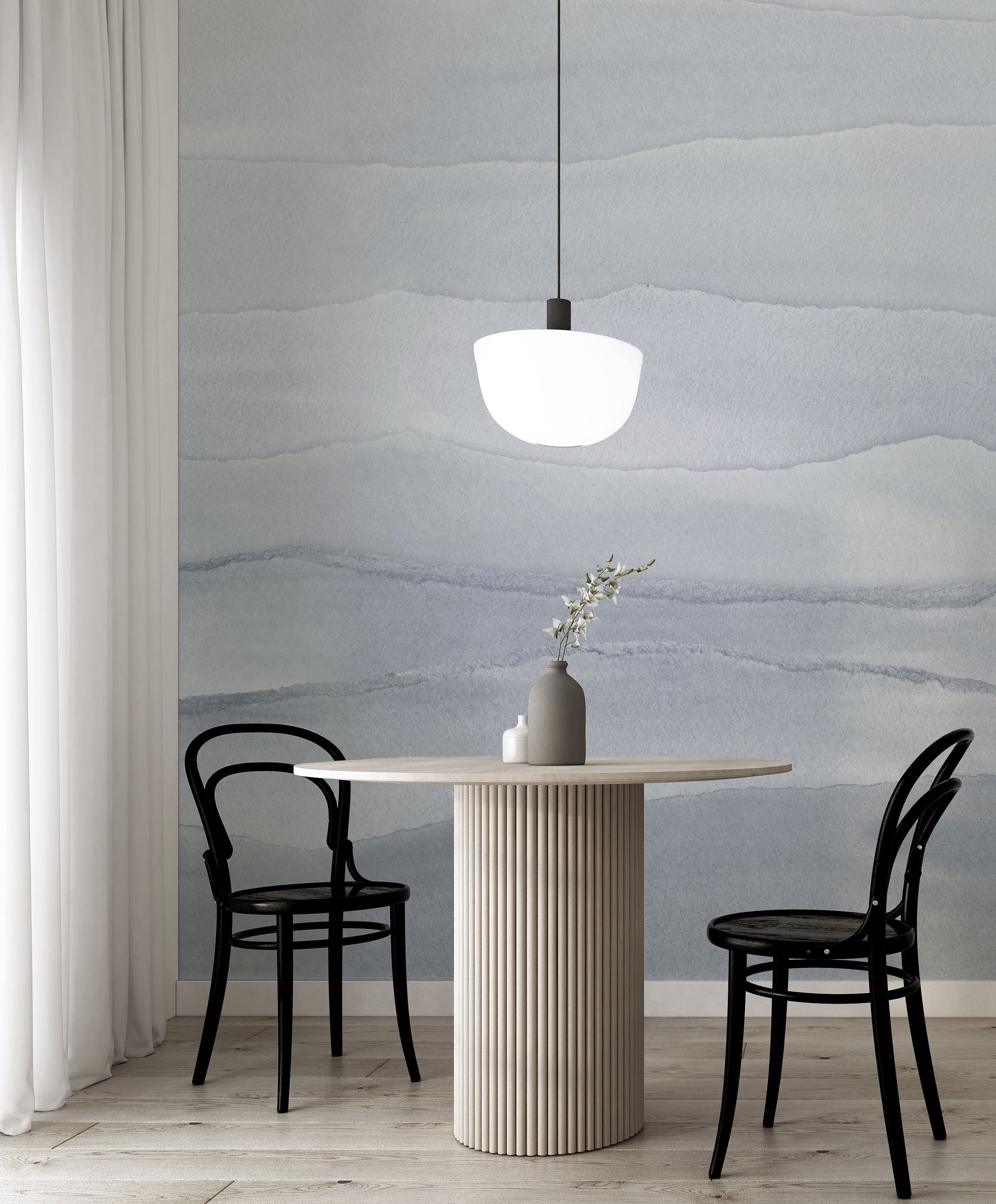 Image of Ripple in Slate - Quick Ship Mural