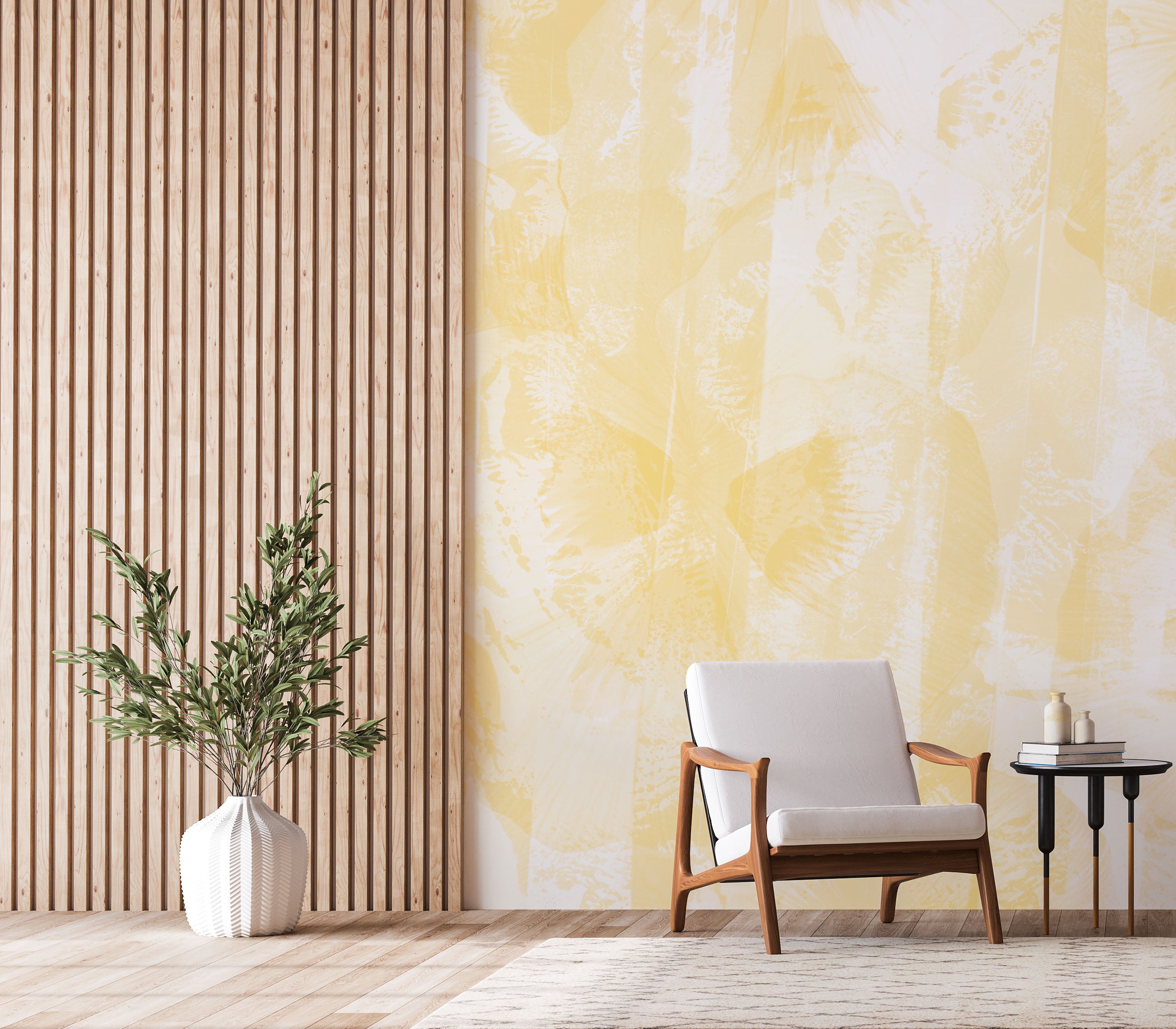 Image of Roselle in Marigold Made to Measure Mural