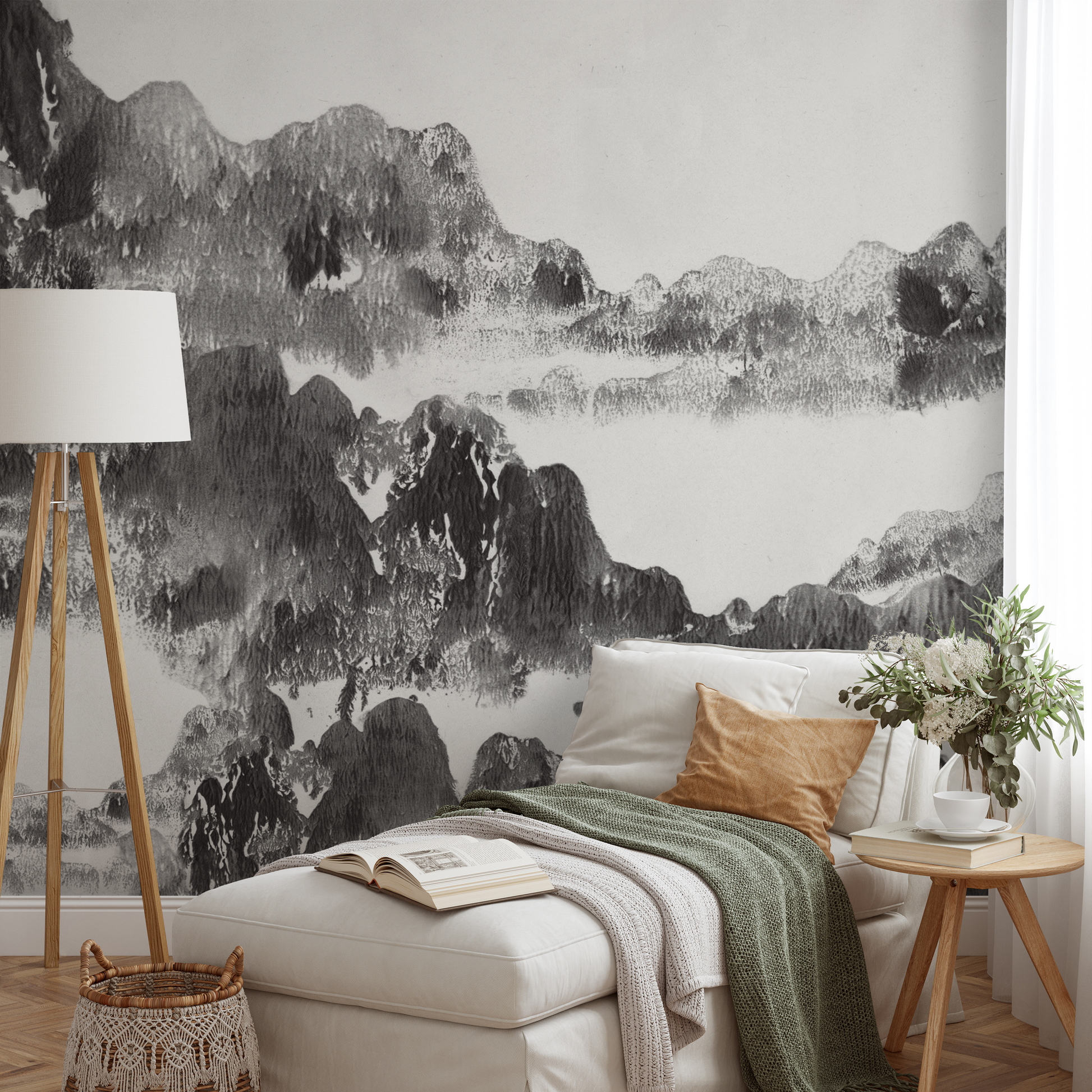San Gabriel in Cinder - Wallpaper Mural - Quick Ship