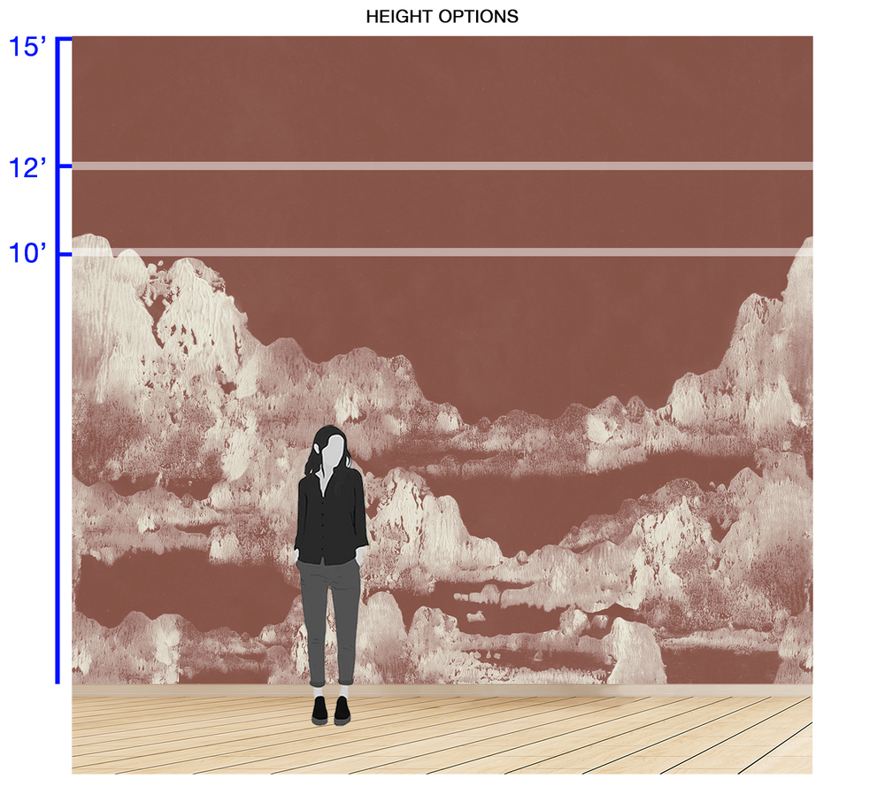San Gabriel in Cinnabar - Wallpaper Mural - Quick Ship