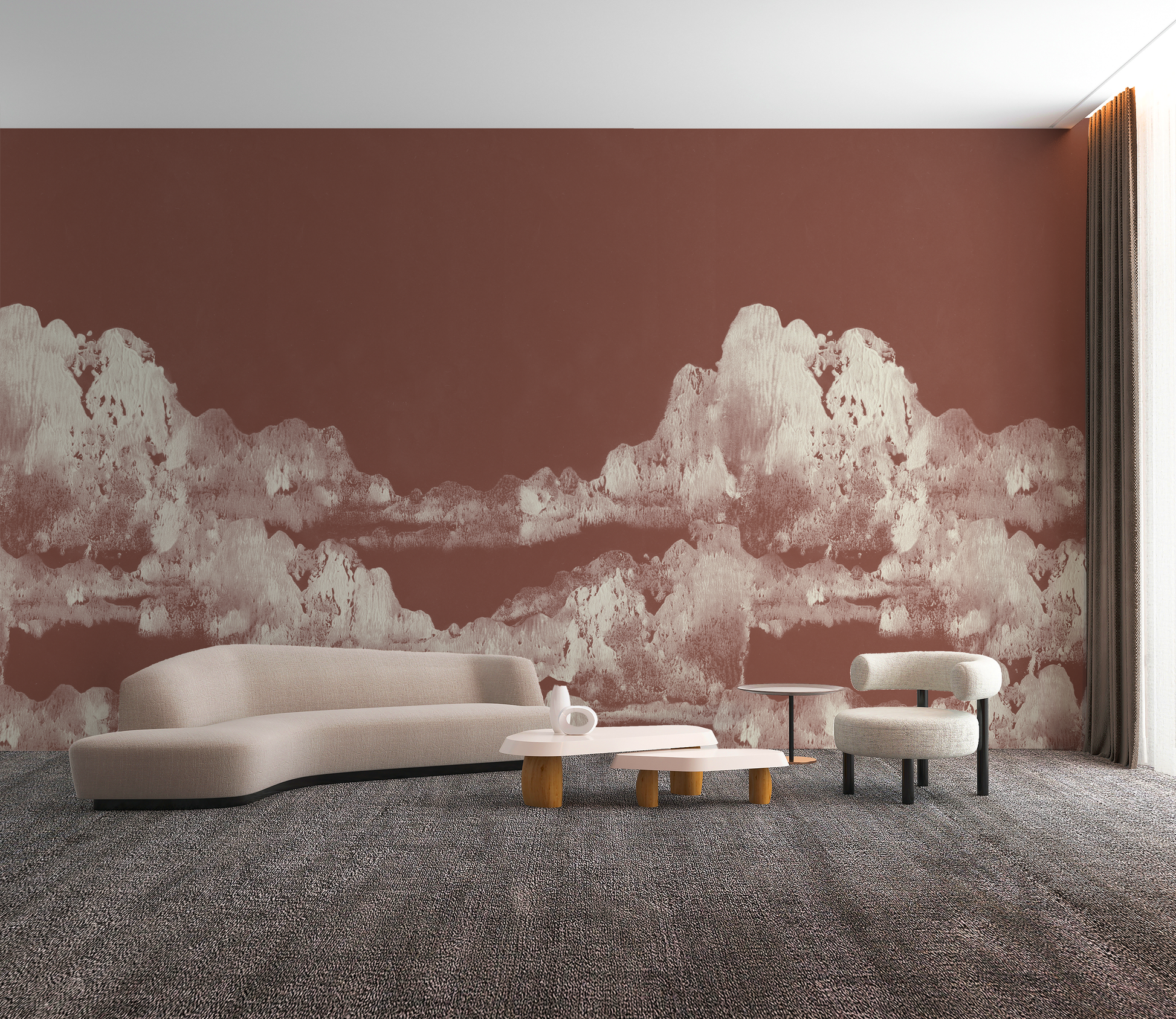 San Gabriel in Cinnabar - Wallpaper Mural - Quick Ship