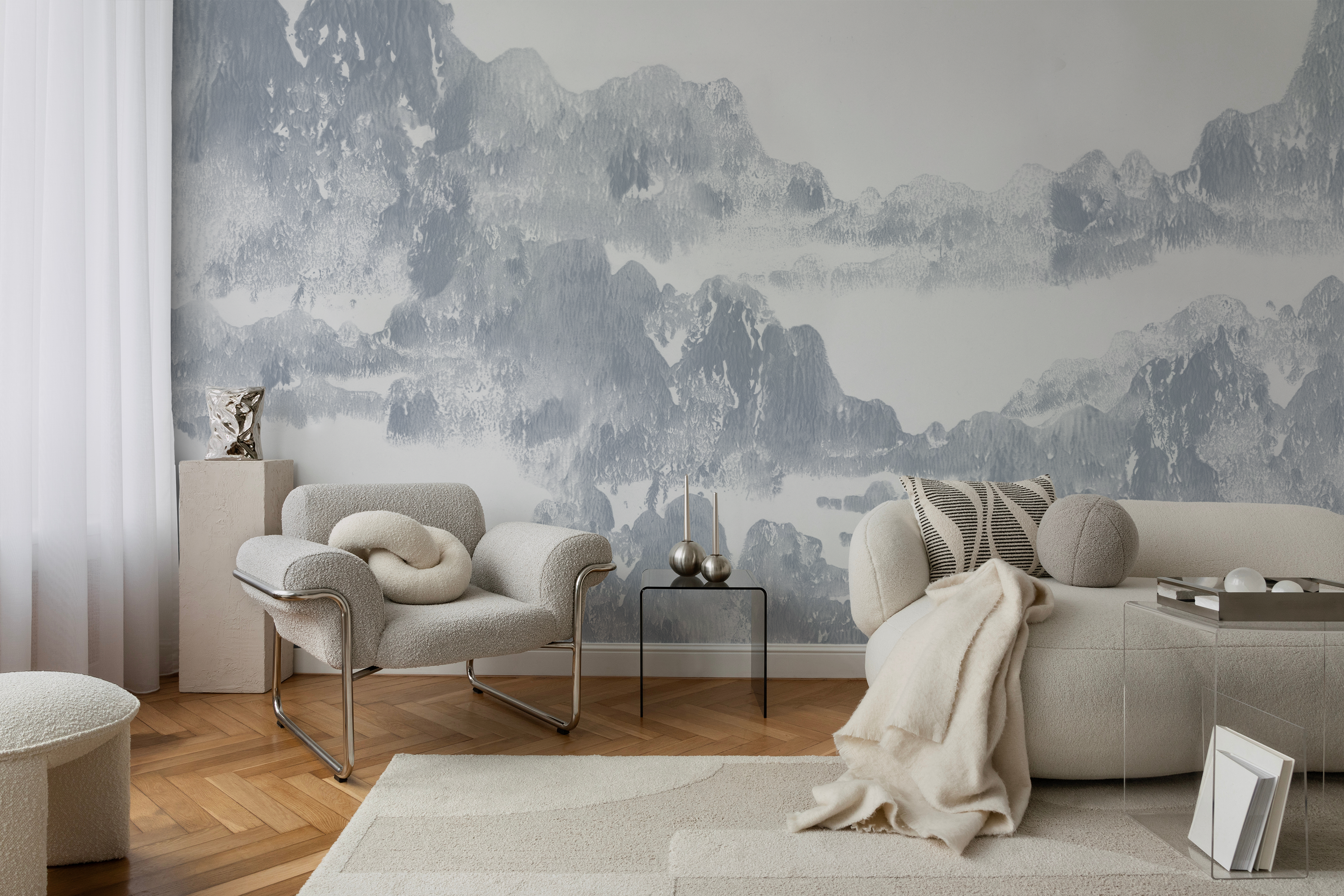 Image of San Gabriel in Dew - Wallpaper Mural - Quick Ship
