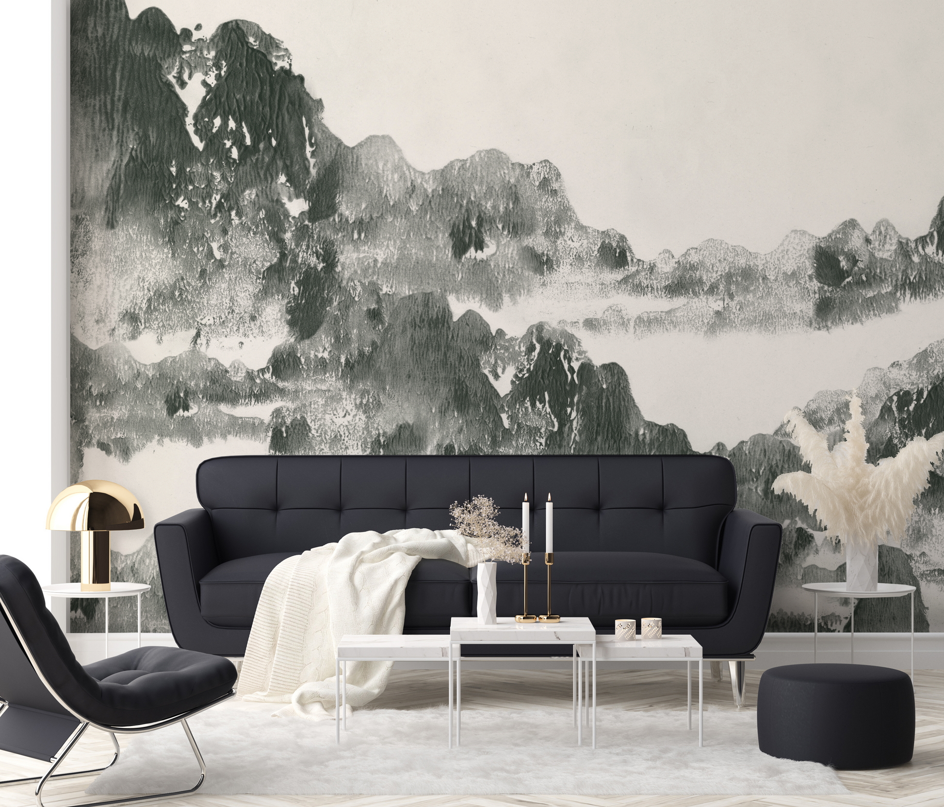 San Gabriel in Hemlock - Wallpaper Mural - Quick Ship