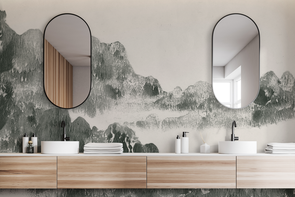 San Gabriel in Hemlock - Wallpaper Mural - Quick Ship