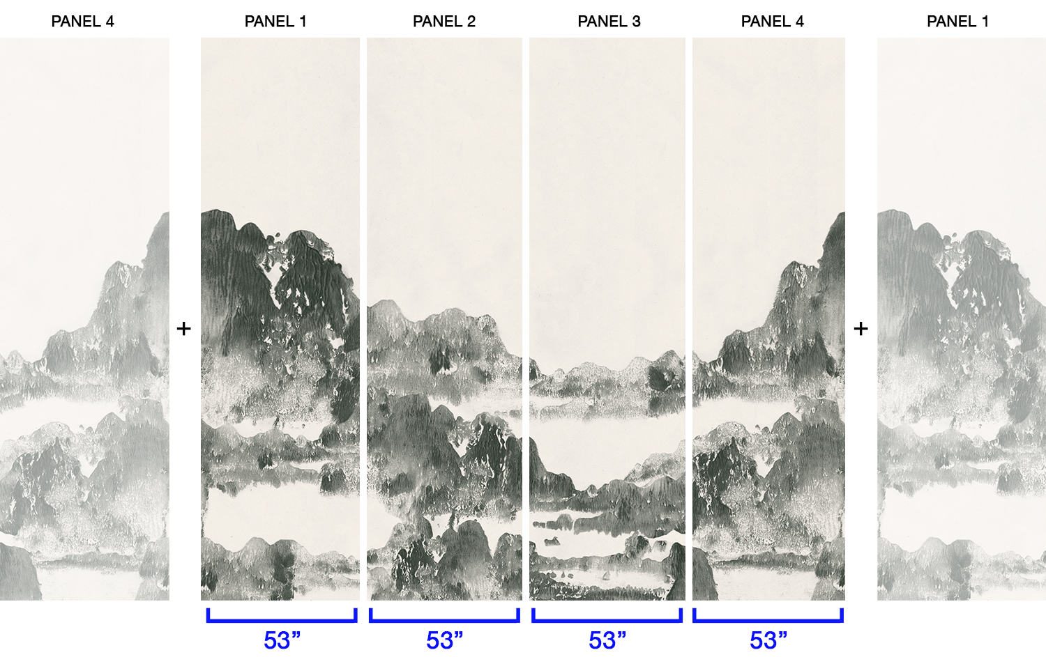 Image of San Gabriel in Hemlock - Wallpaper Mural - Quick Ship