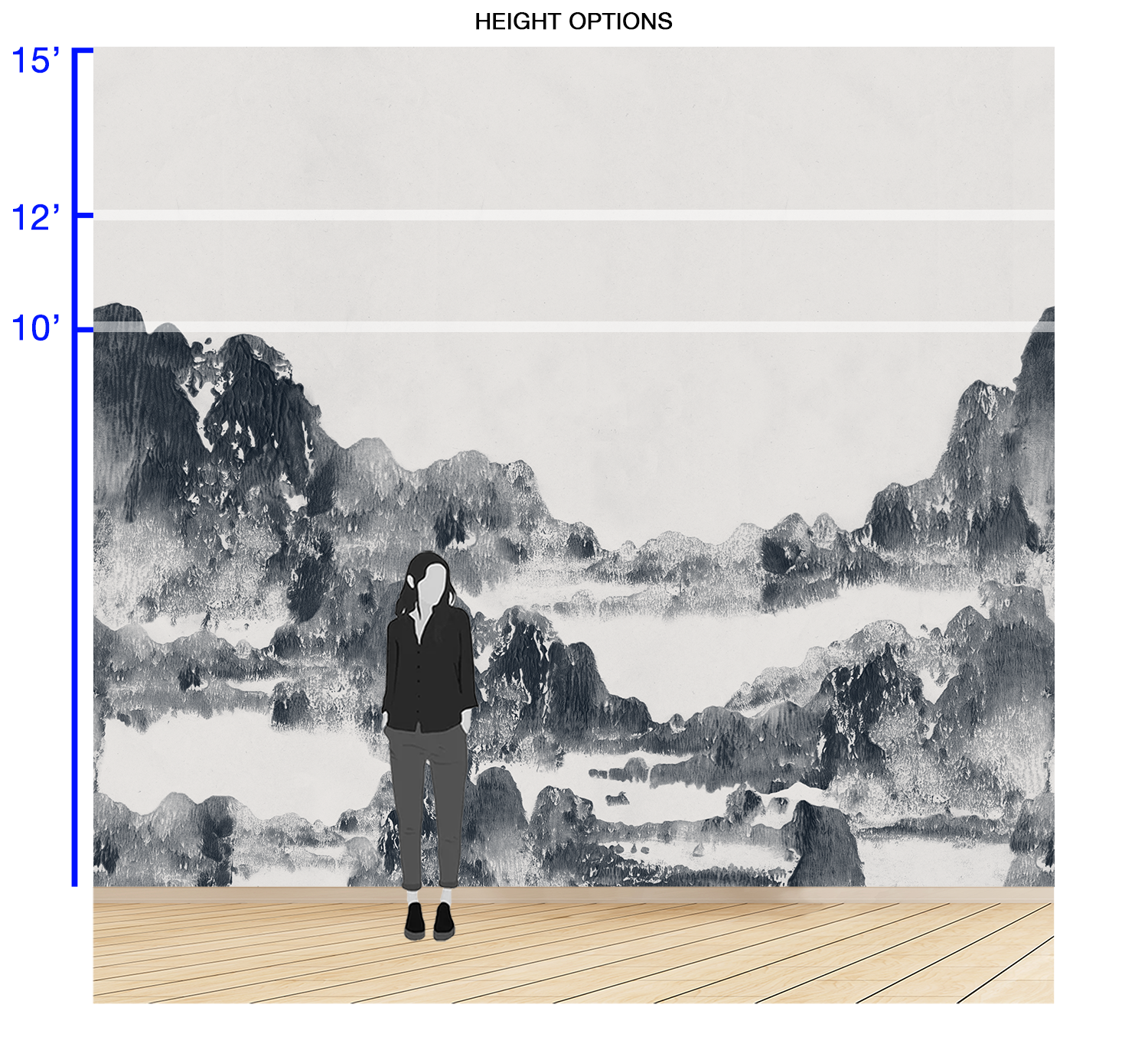 Image of San Gabriel in Midnight - Wallpaper Mural - Quick Ship
