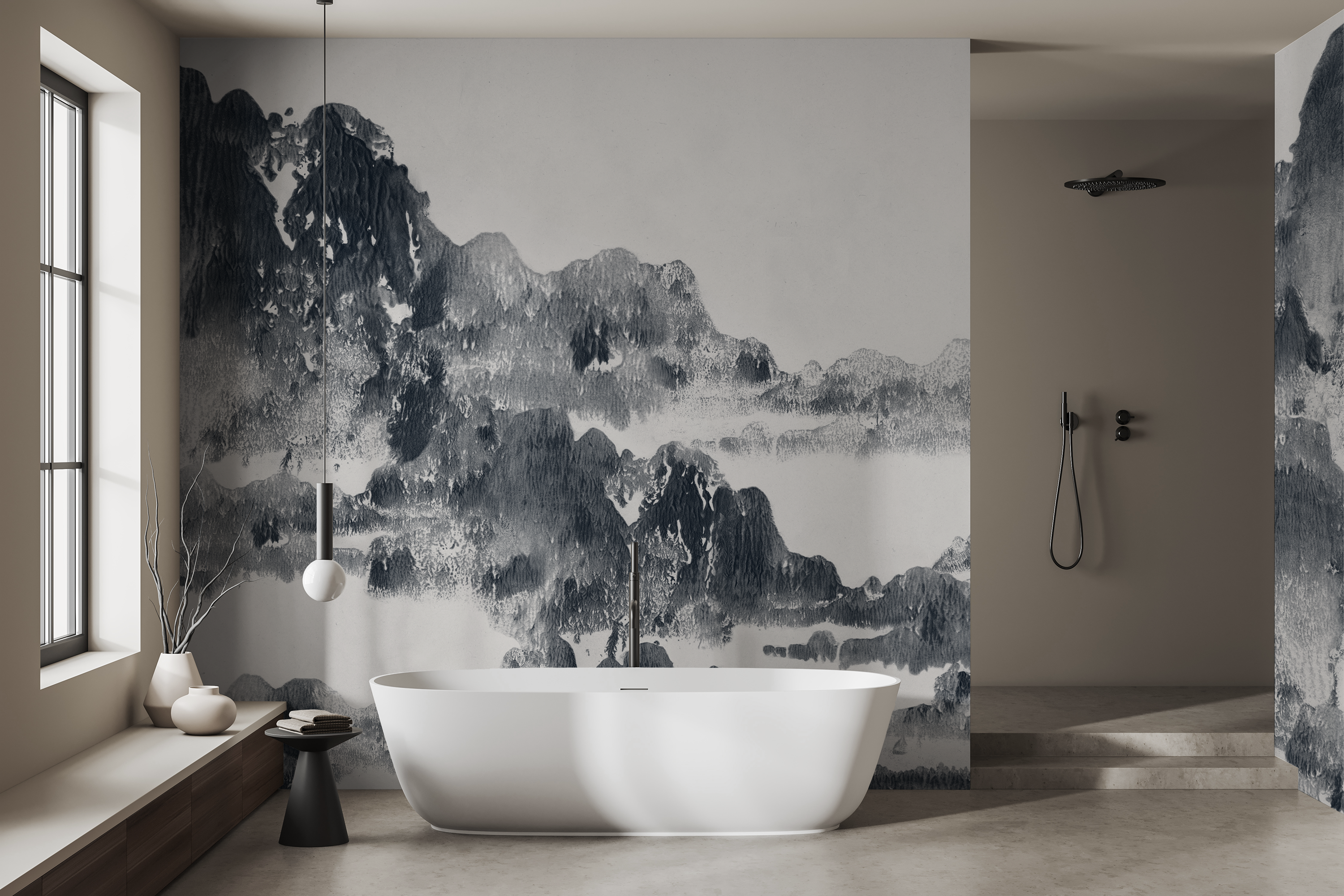 Image of San Gabriel in Midnight - Wallpaper Mural - Quick Ship