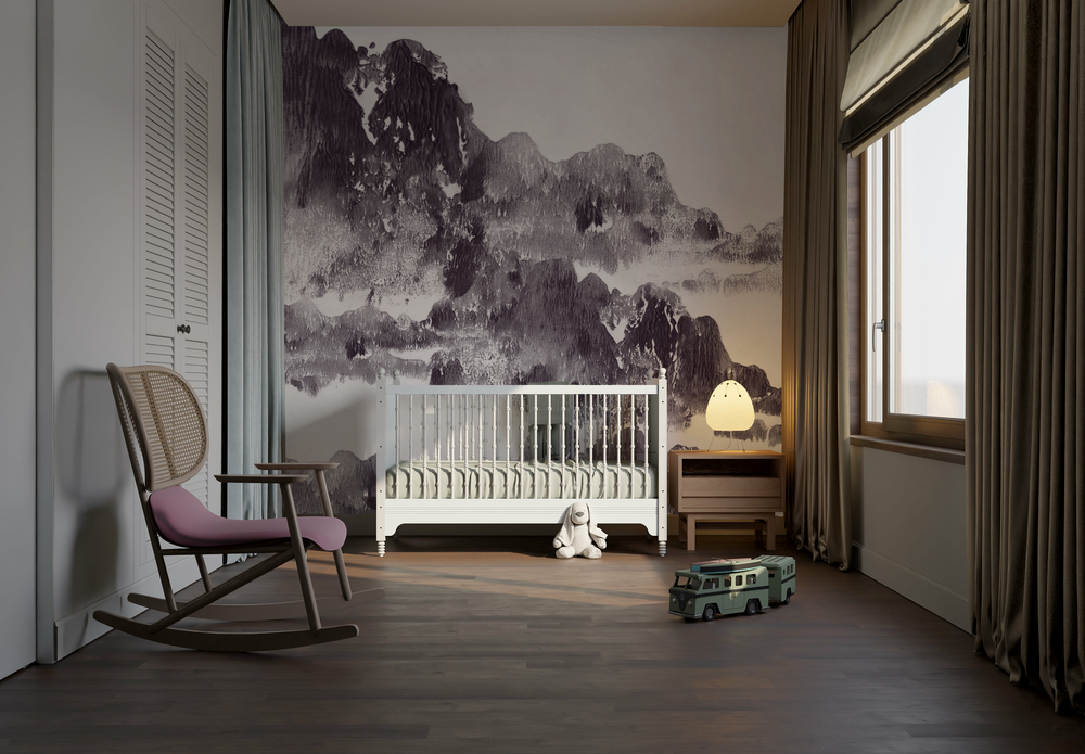 San Gabriel in Orchid Mist - Wallpaper Mural - Quick Ship