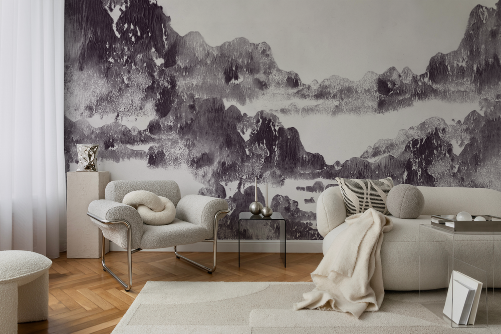 San Gabriel in Orchid Mist - Wallpaper Mural - Quick Ship