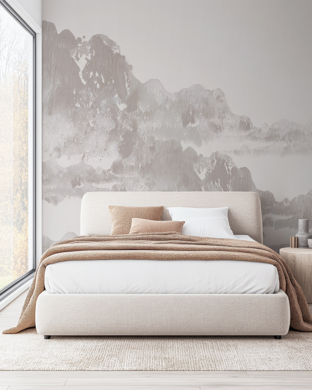 San Gabriel in Pebble - Wallpaper Mural - Quick Ship