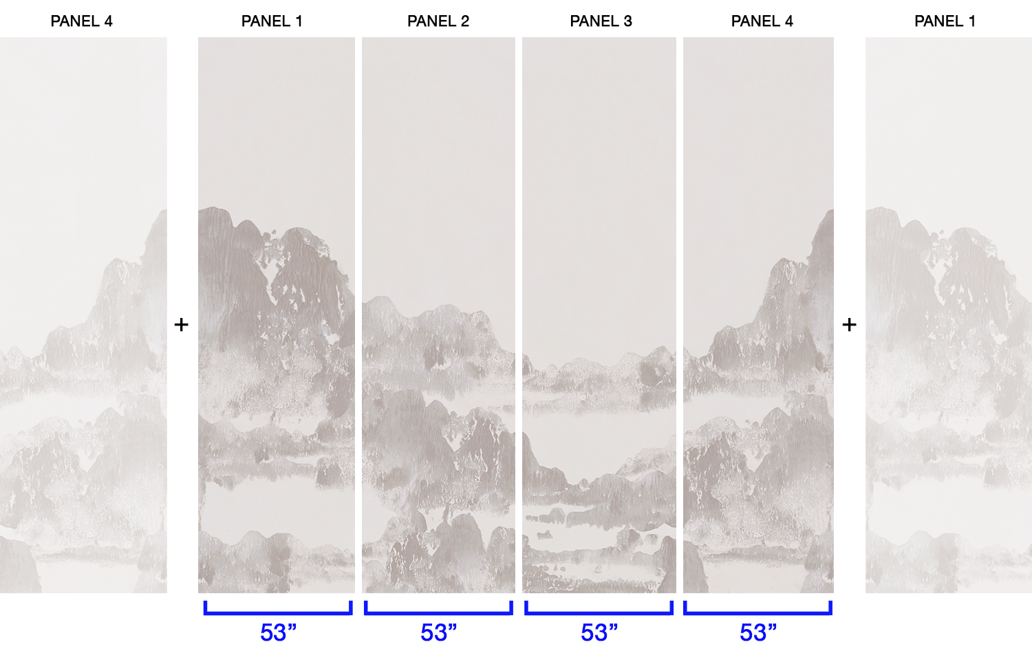 Image of San Gabriel in Pebble - Wallpaper Mural - Quick Ship