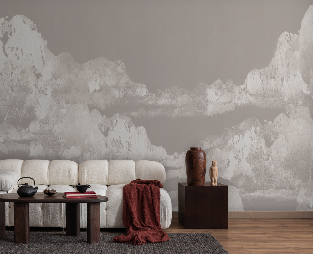 San Gabriel in Inverted Pebble - Wallpaper Mural - Quick Ship