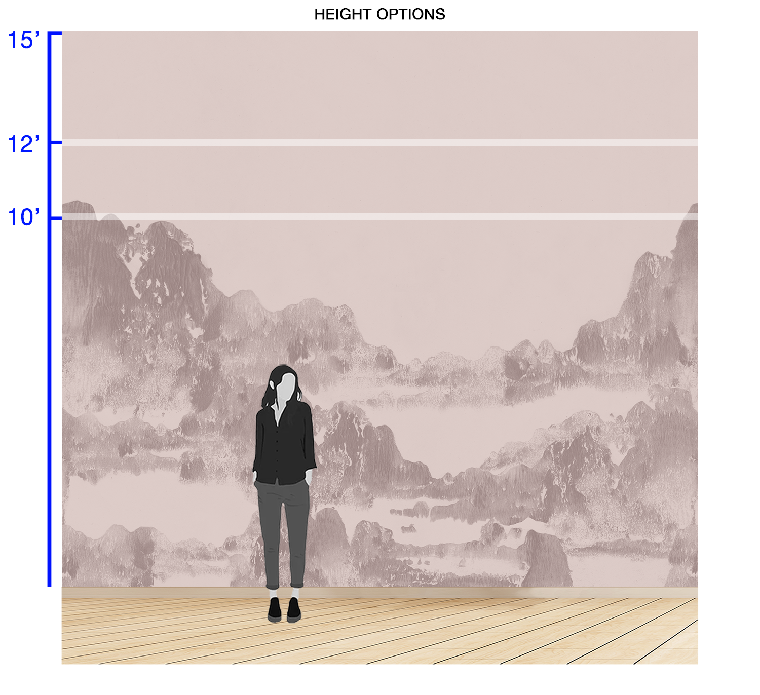 Image of San Gabriel in Rosewater - Wallpaper Mural - Quick Ship
