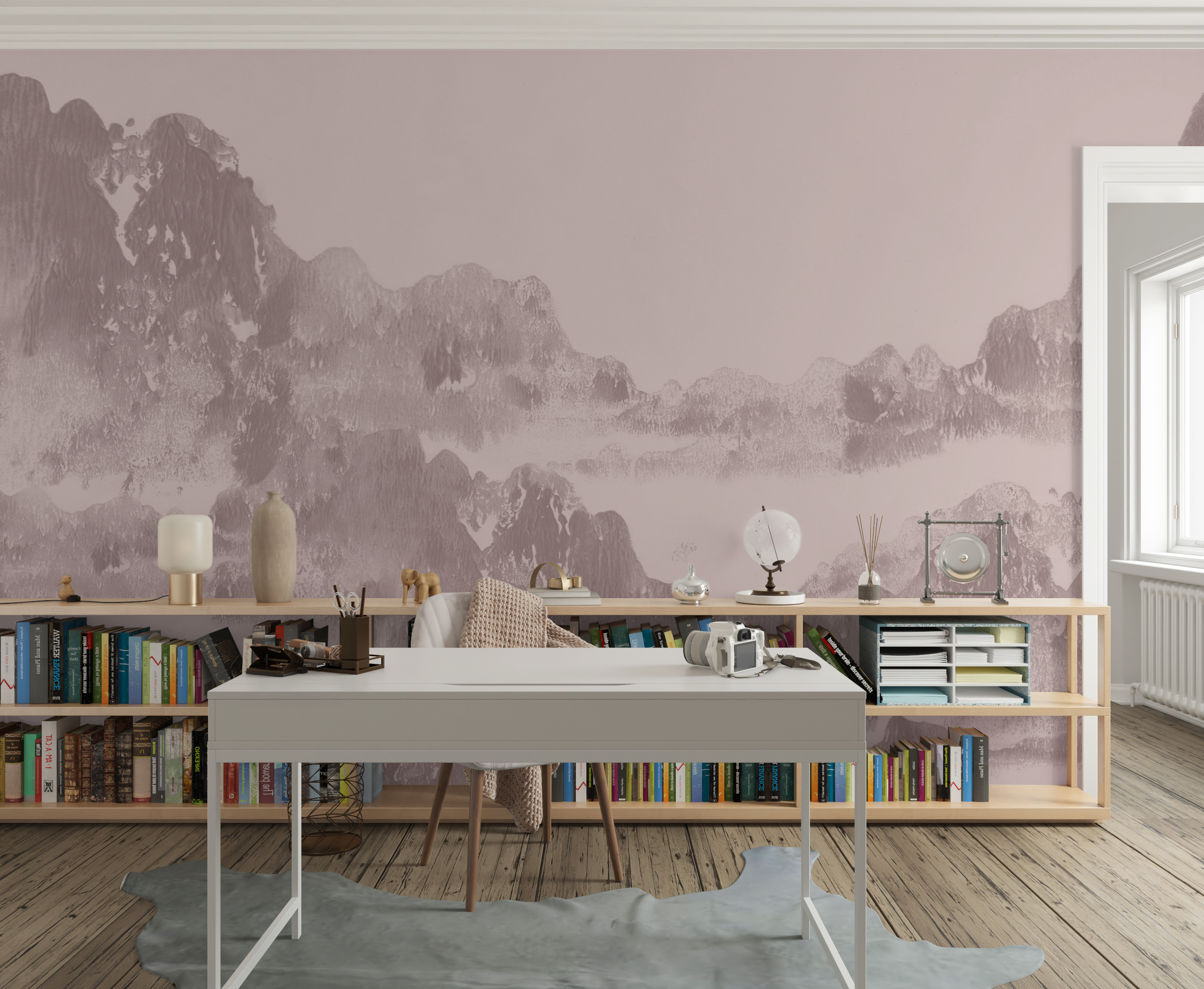 Image of San Gabriel in Rosewater - Wallpaper Mural - Quick Ship