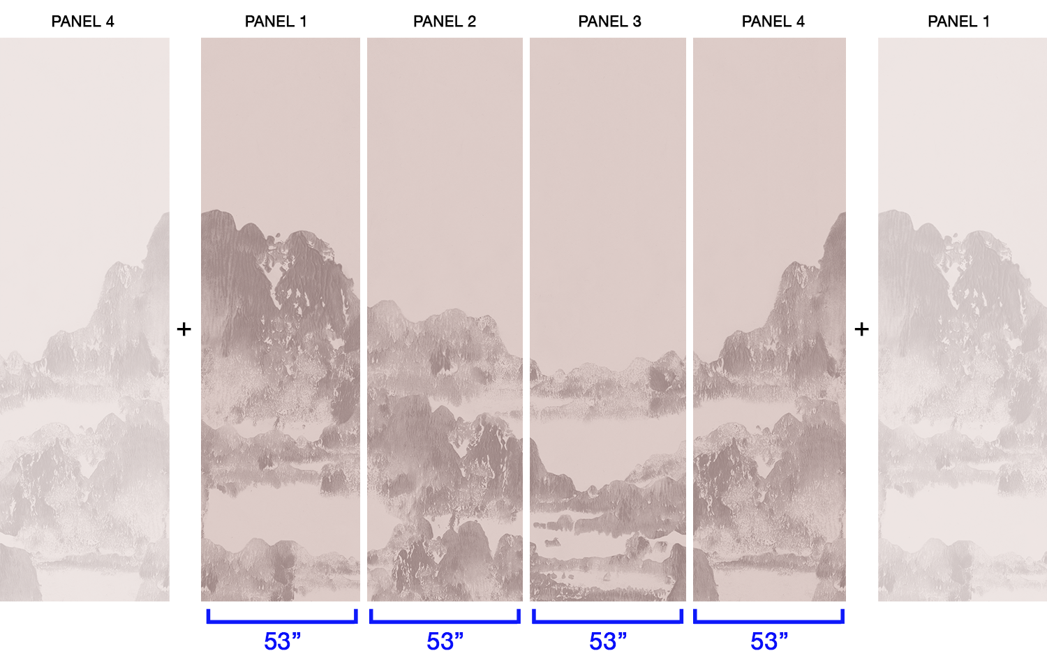 San Gabriel in Rosewater - Wallpaper Mural - Quick Ship