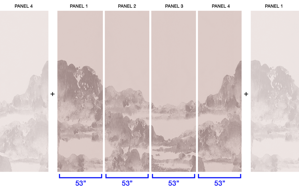 San Gabriel in Rosewater - Wallpaper Mural - Quick Ship