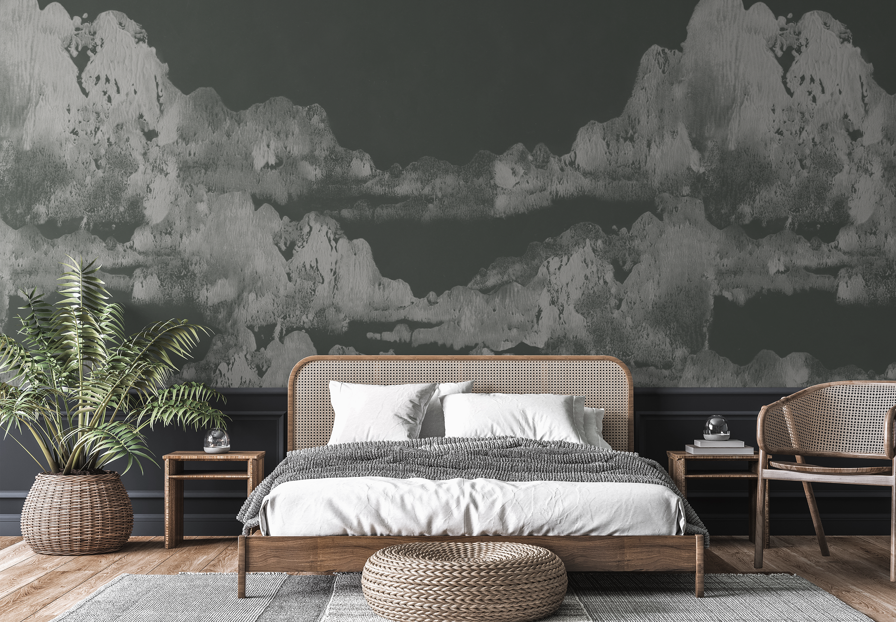 Image of San Gabriel in Inverted Willow - Wallpaper Mural - Quick Ship