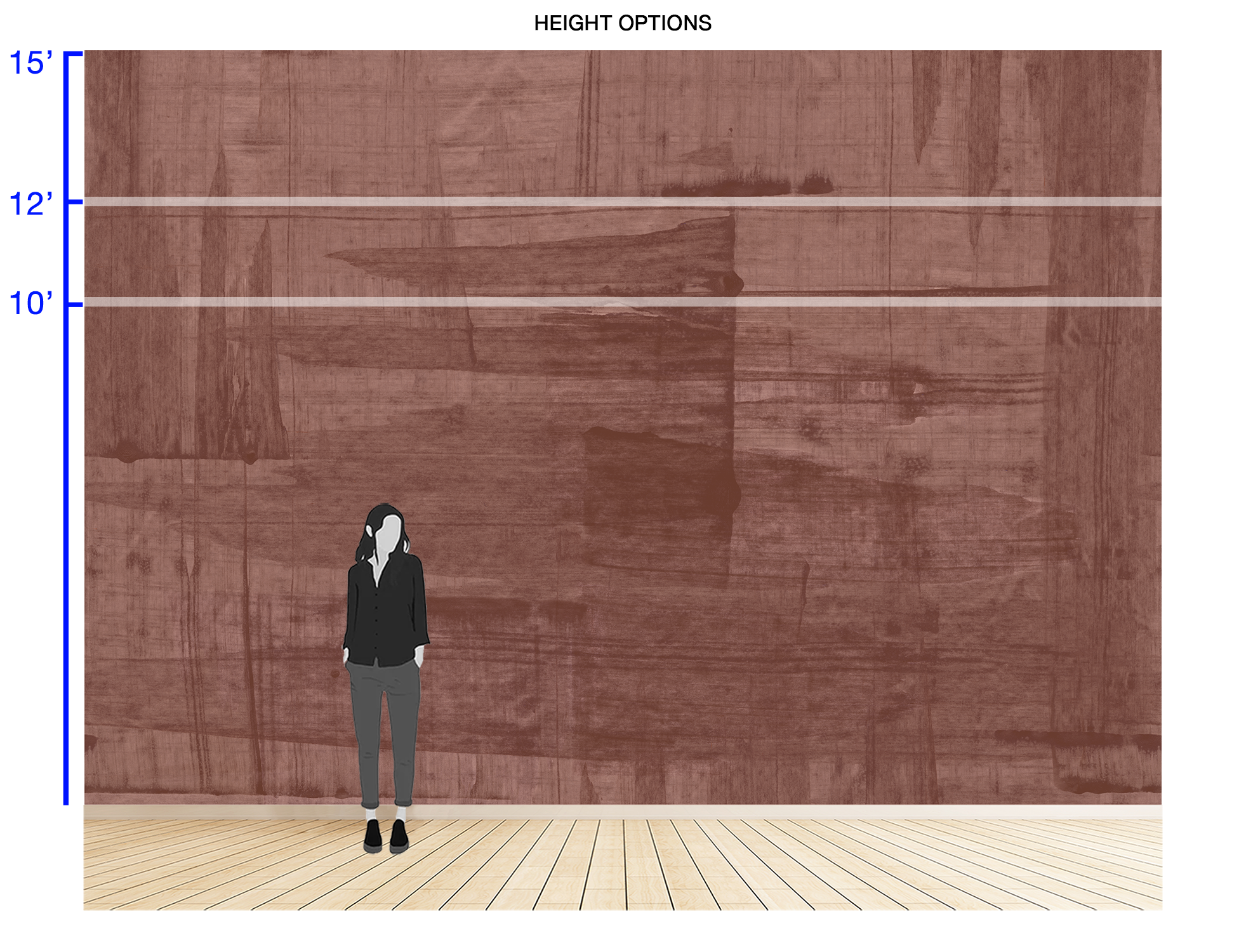 Image of San Joaquin in Cinnabar - Wallpaper Mural - Quick Ship