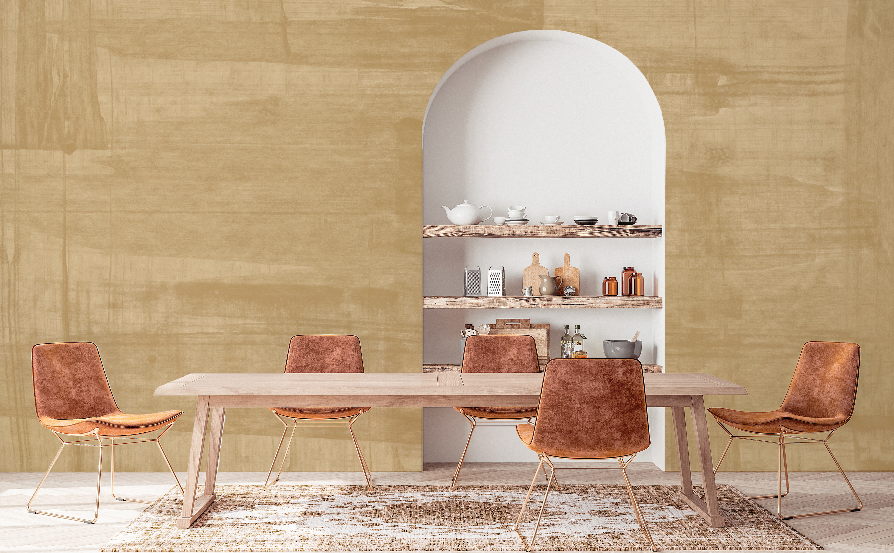 Image of San Joaquin in Harvest - Wallpaper Mural - Quick Ship