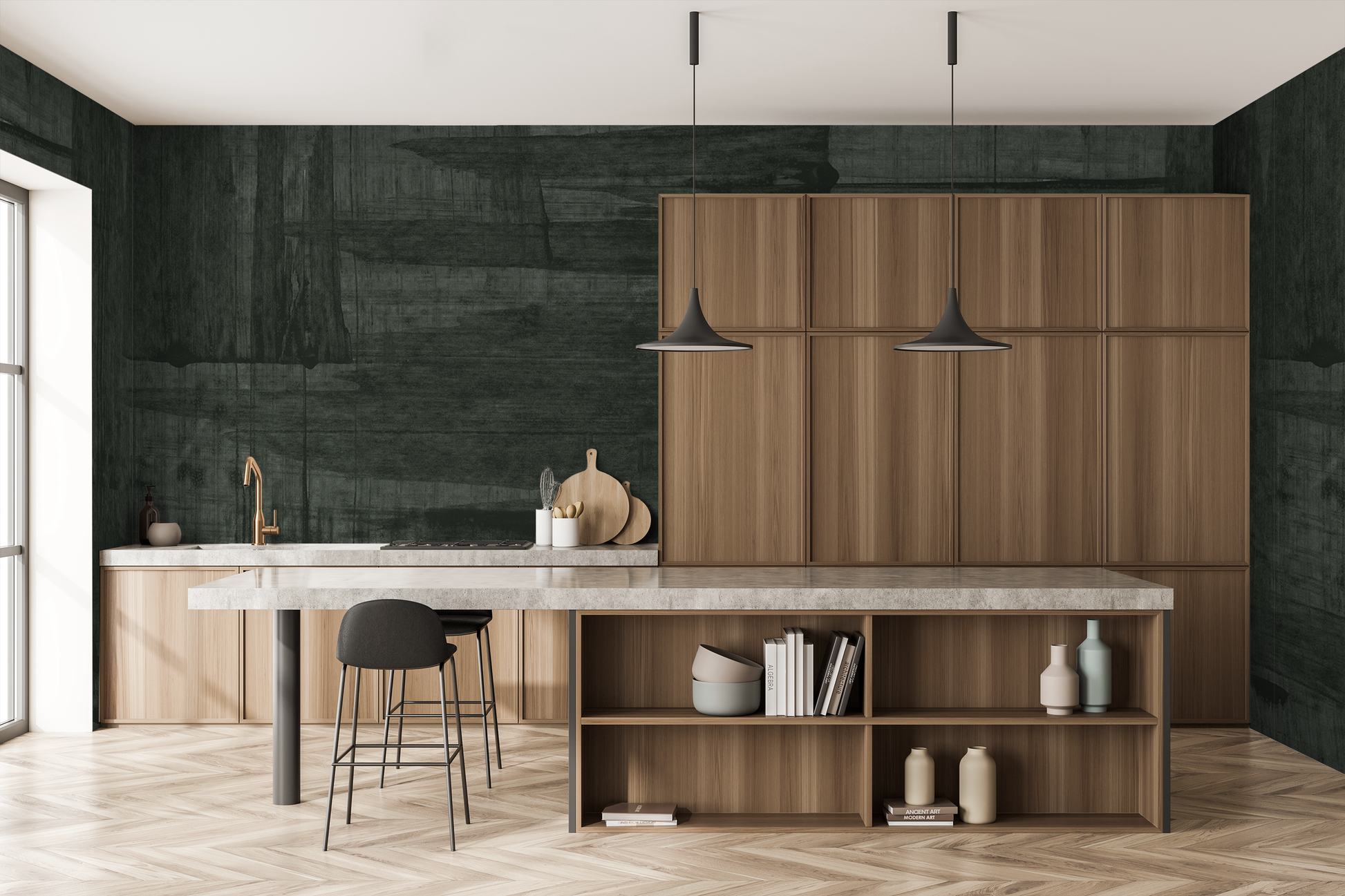 San Joaquin in Hemlock - Wallpaper Mural - Quick Ship