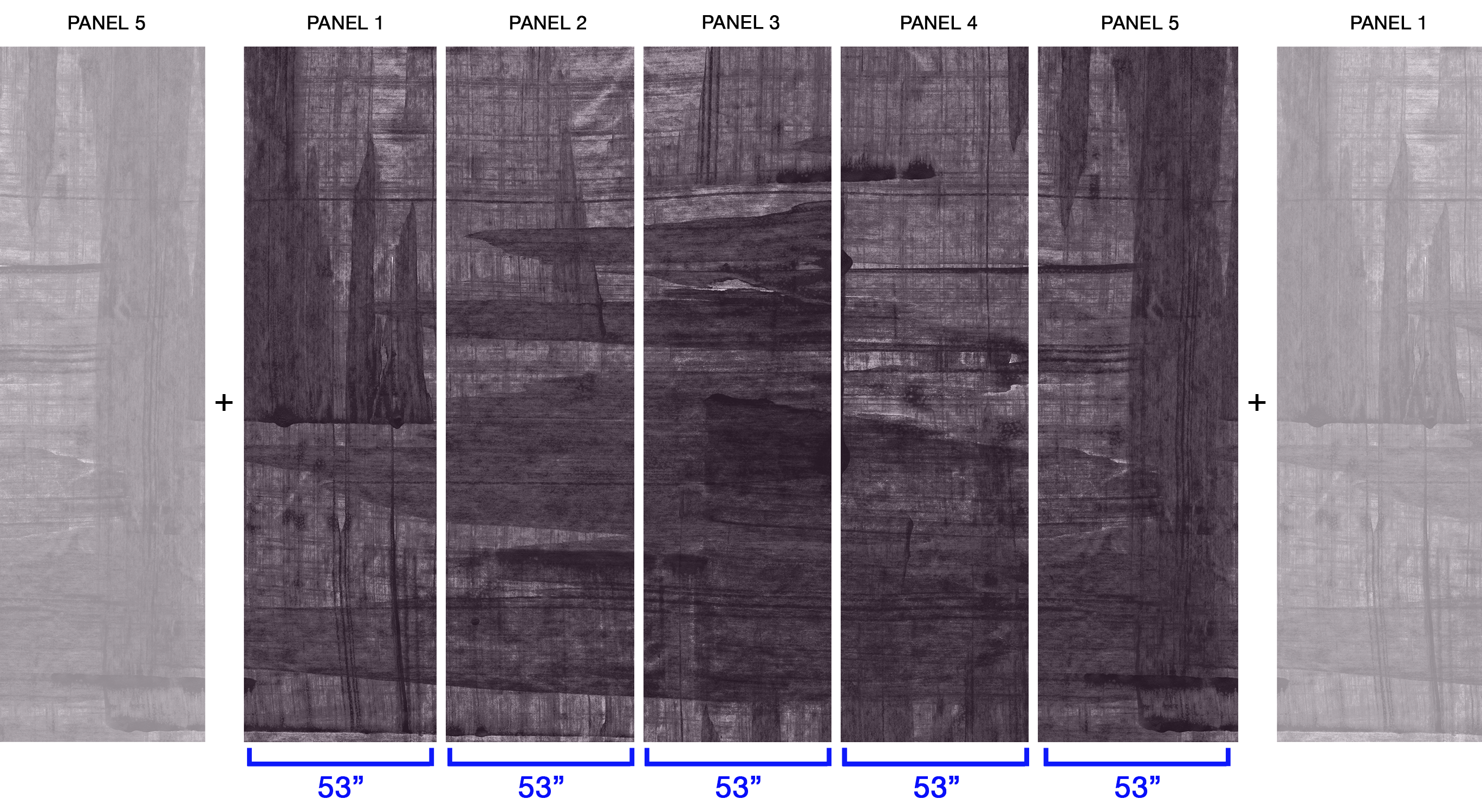 Image of San Joaquin in Orchid Mist - Wallpaper Mural - Quick Ship