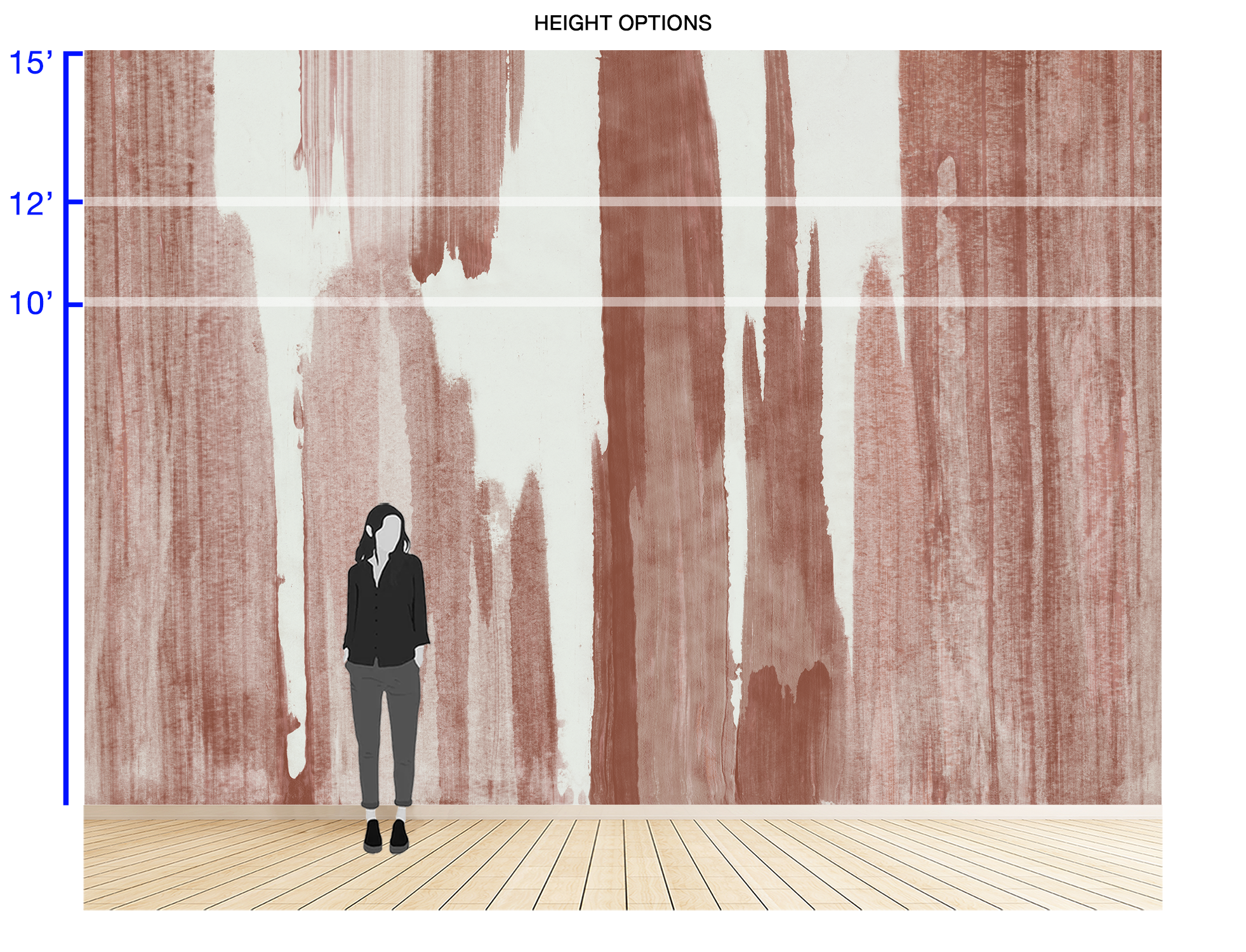 Image of Sequoia in Cinnabar - Wallpaper Mural - Quick Ship