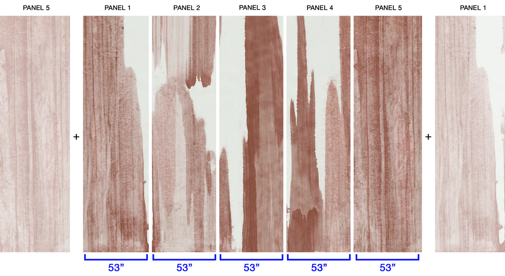 Sequoia in Cinnabar - Wallpaper Mural - Quick Ship