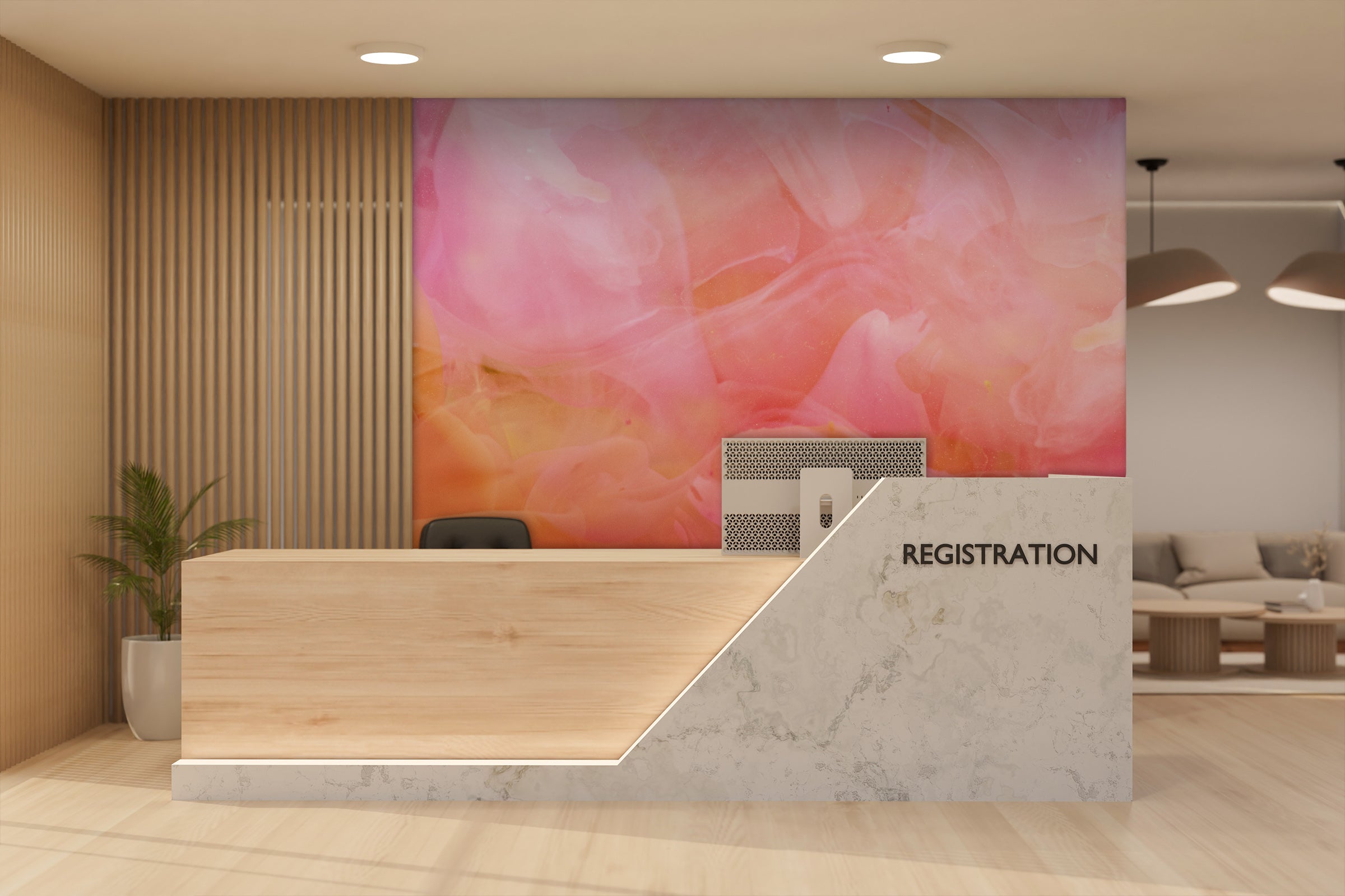 Image of Series 49 Light Pink Made to Measure Mural