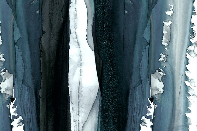 Image of Slate & Black Drips Made to Measure Mural