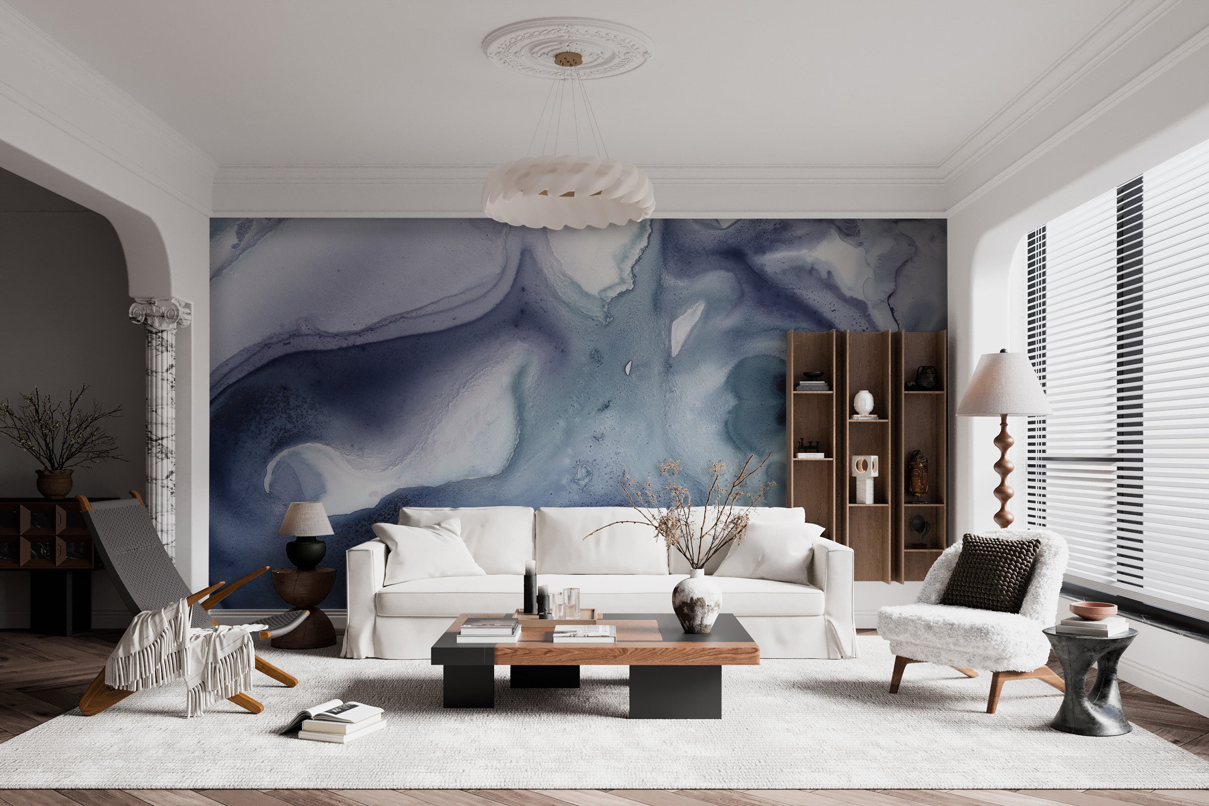 Image of Slate & Lavender Made To Measure Mural