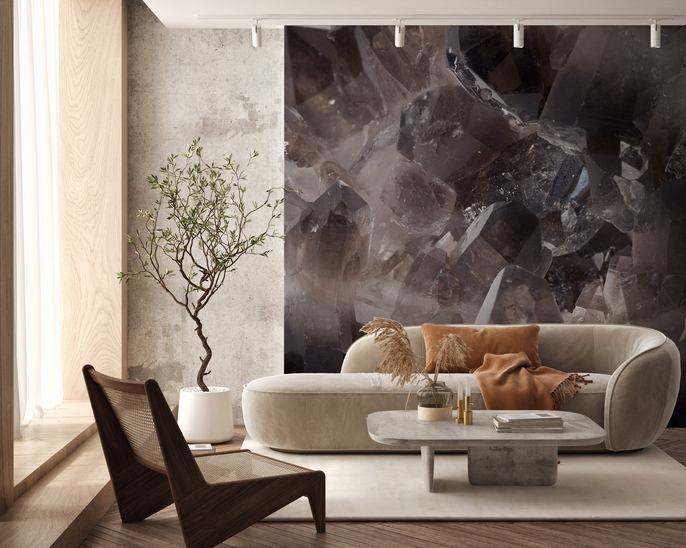 Image of Smoky Quartz Made to Measure Mural