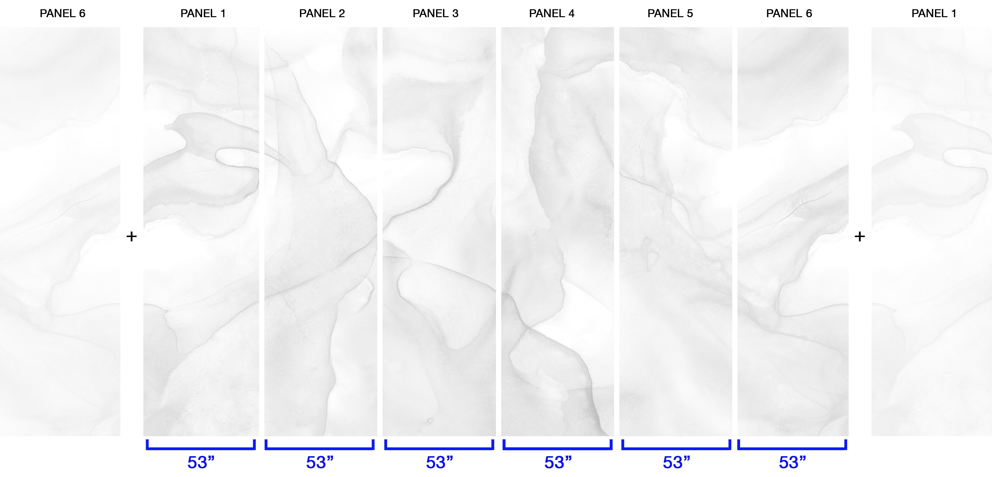 Image of Softened Gray - Quick Ship Wallpaper Mural