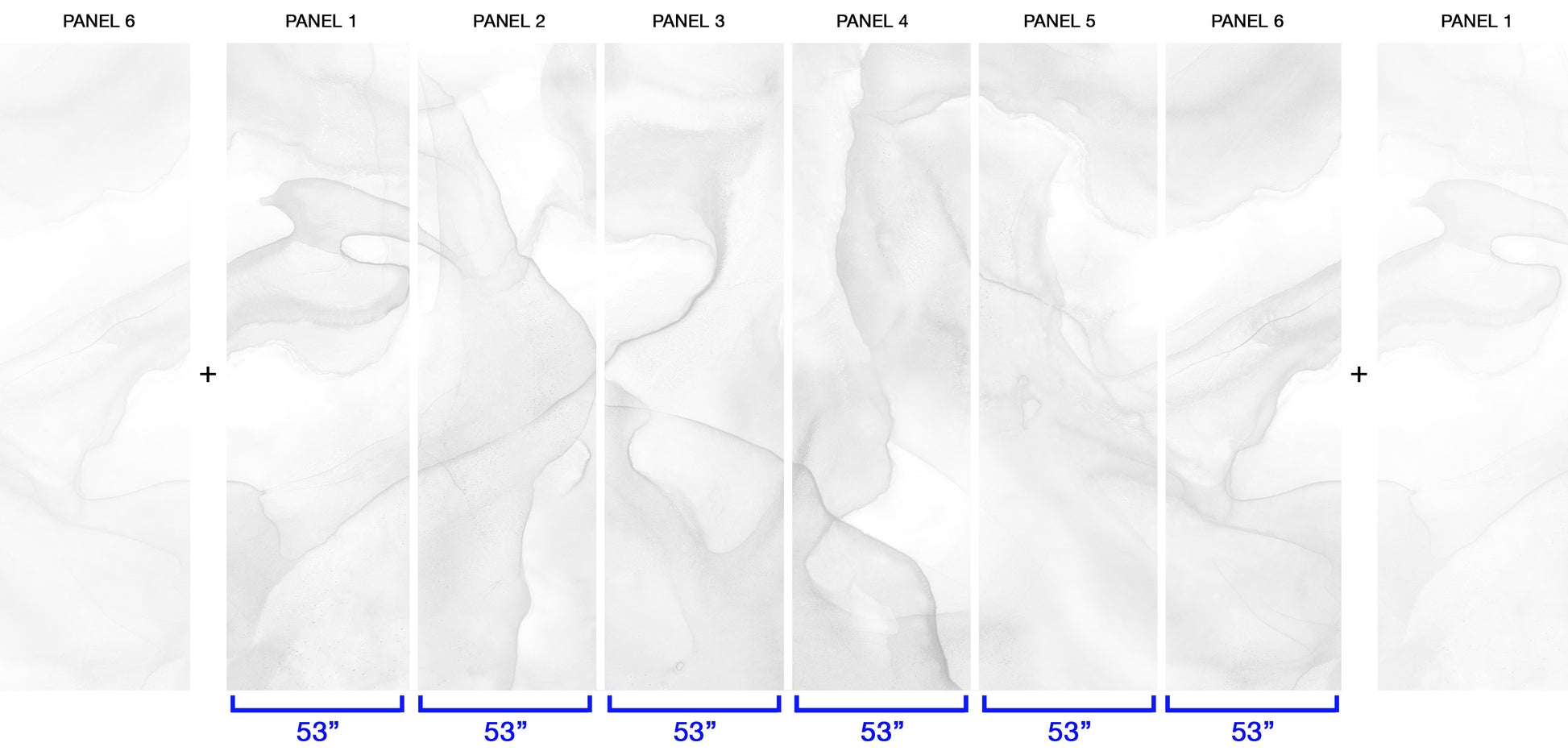 Softened Gray - Quick Ship Wallpaper Mural