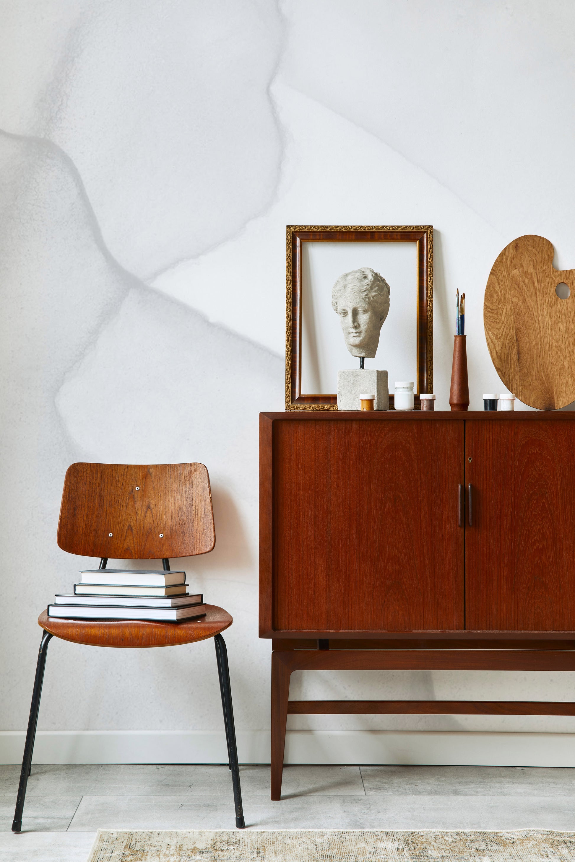 Softened Gray - Quick Ship Wallpaper Mural