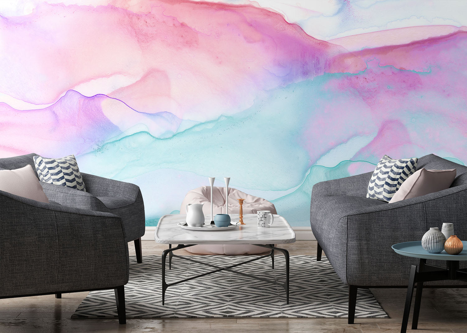 Image of Spun Sugar Made to Measure Mural