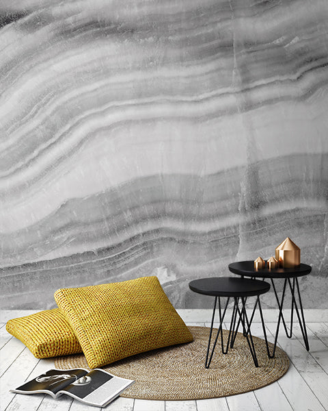 Image of Striped Fluorite in Haze Made to Measure Mural