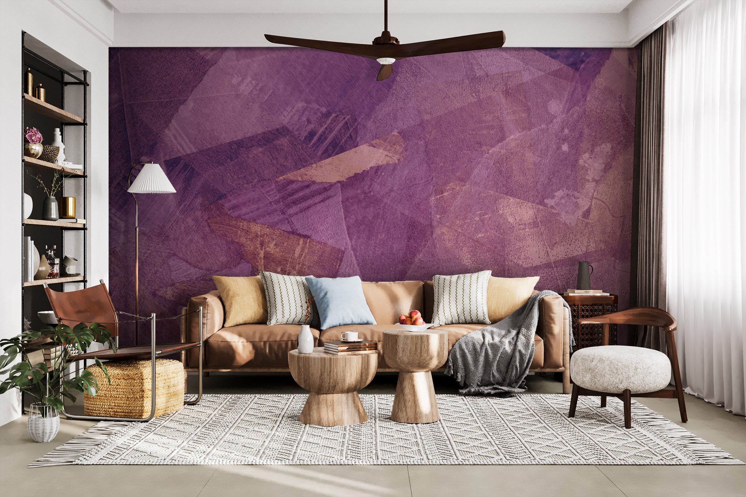 Image of Subconscious Thought in Orchid Made to Measure Mural