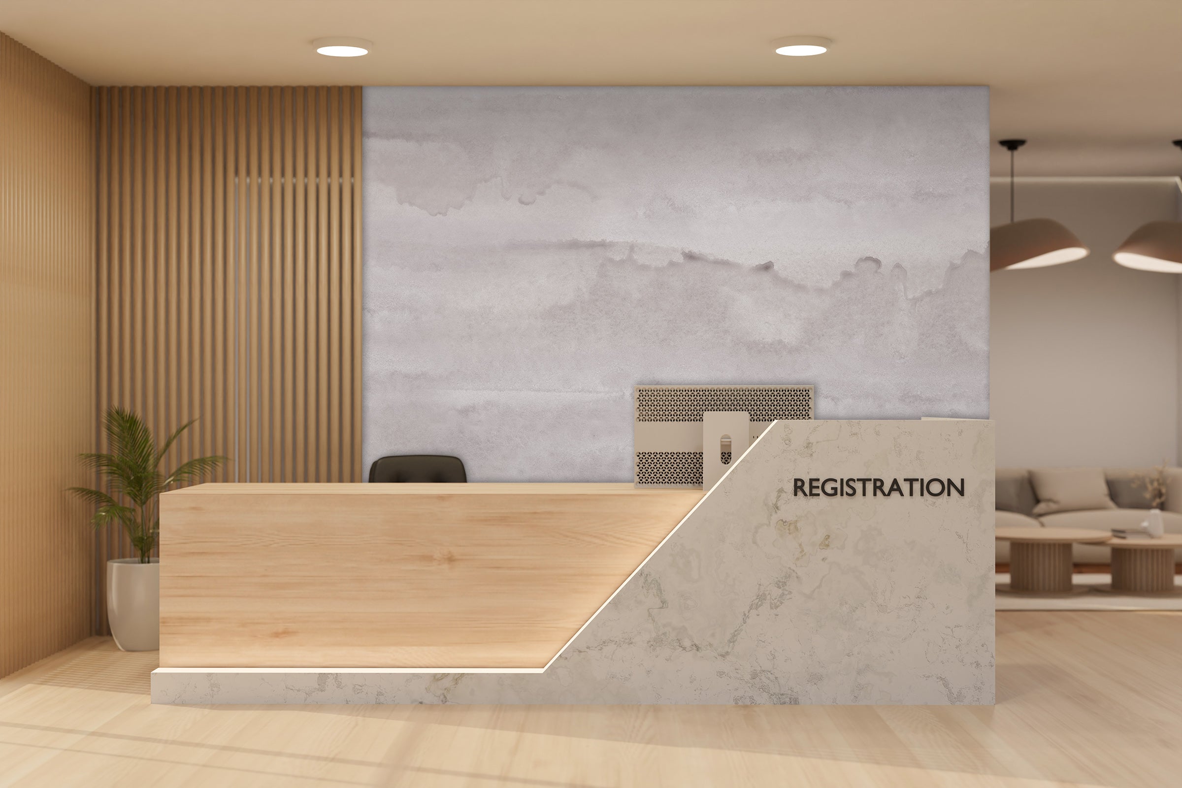 Image of Tide Haze - Quick Ship Mural