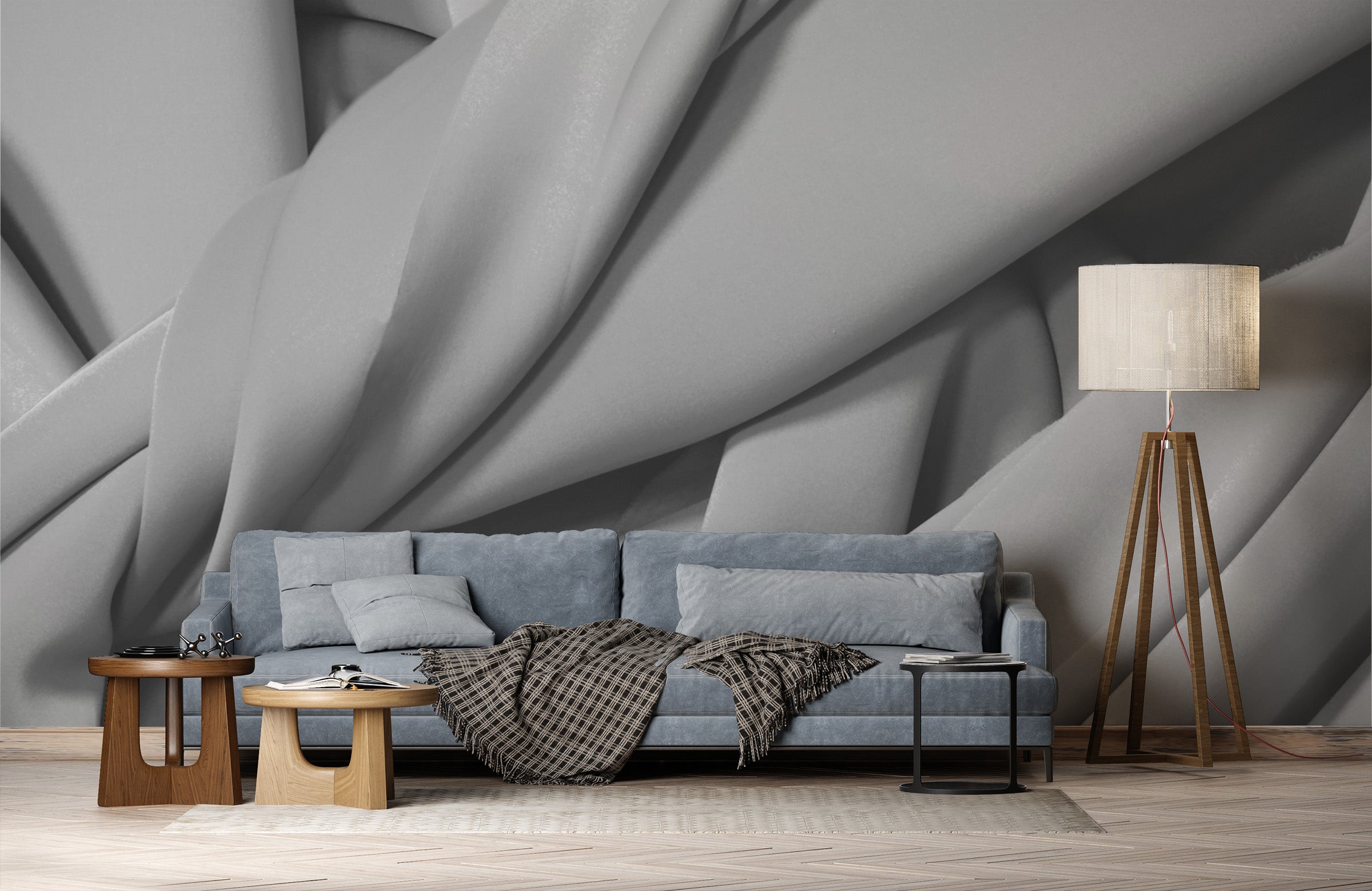 Image of Tordre Argent Made to Measure Mural