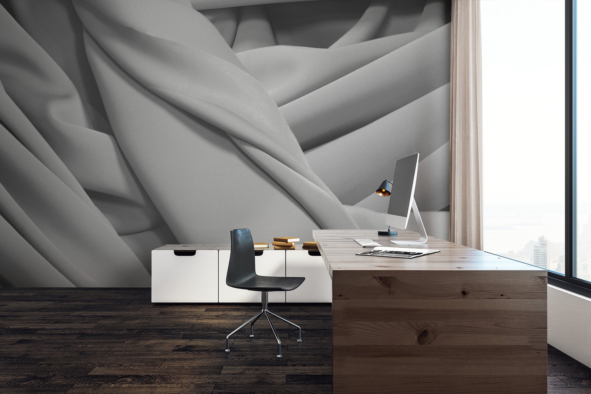 Tordre Argent Made to Measure Mural