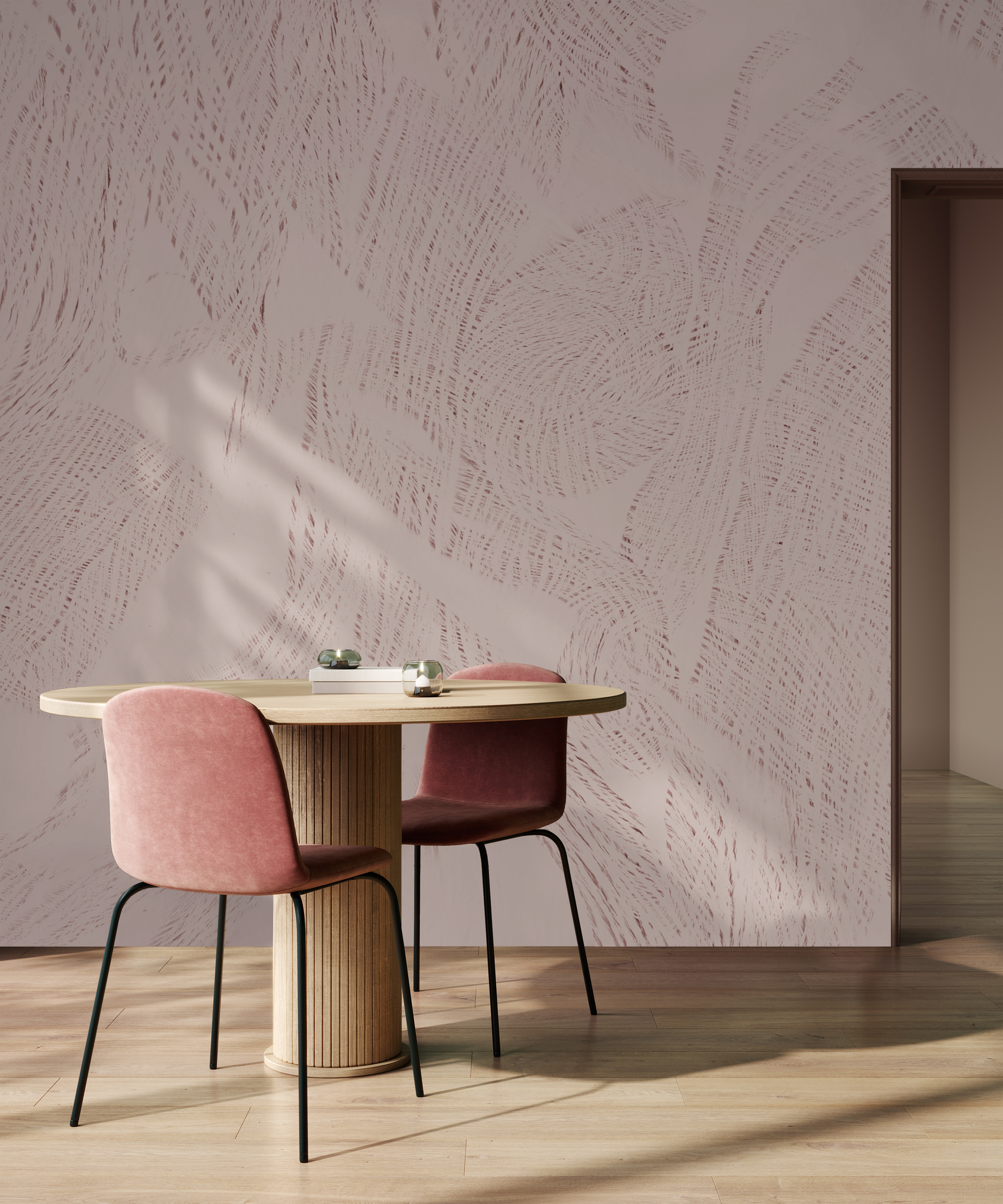 Trinity Alps in Rosewater - Wallpaper Mural - Quick Ship