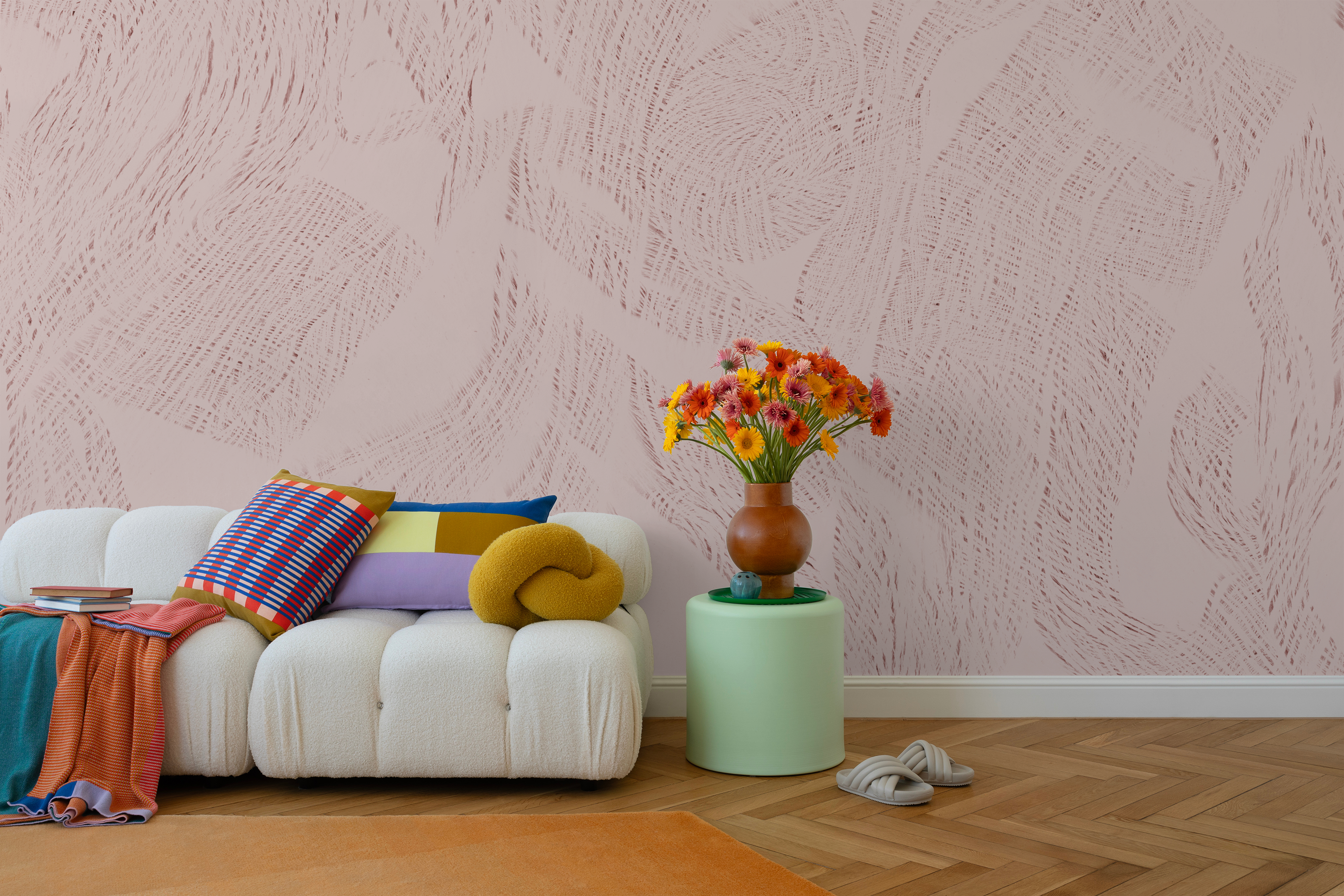 Image of Trinity Alps in Rosewater - Wallpaper Mural - Quick Ship