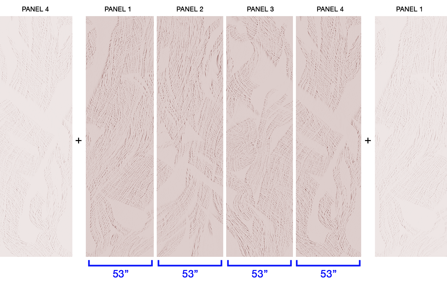 Trinity Alps in Rosewater - Wallpaper Mural - Quick Ship